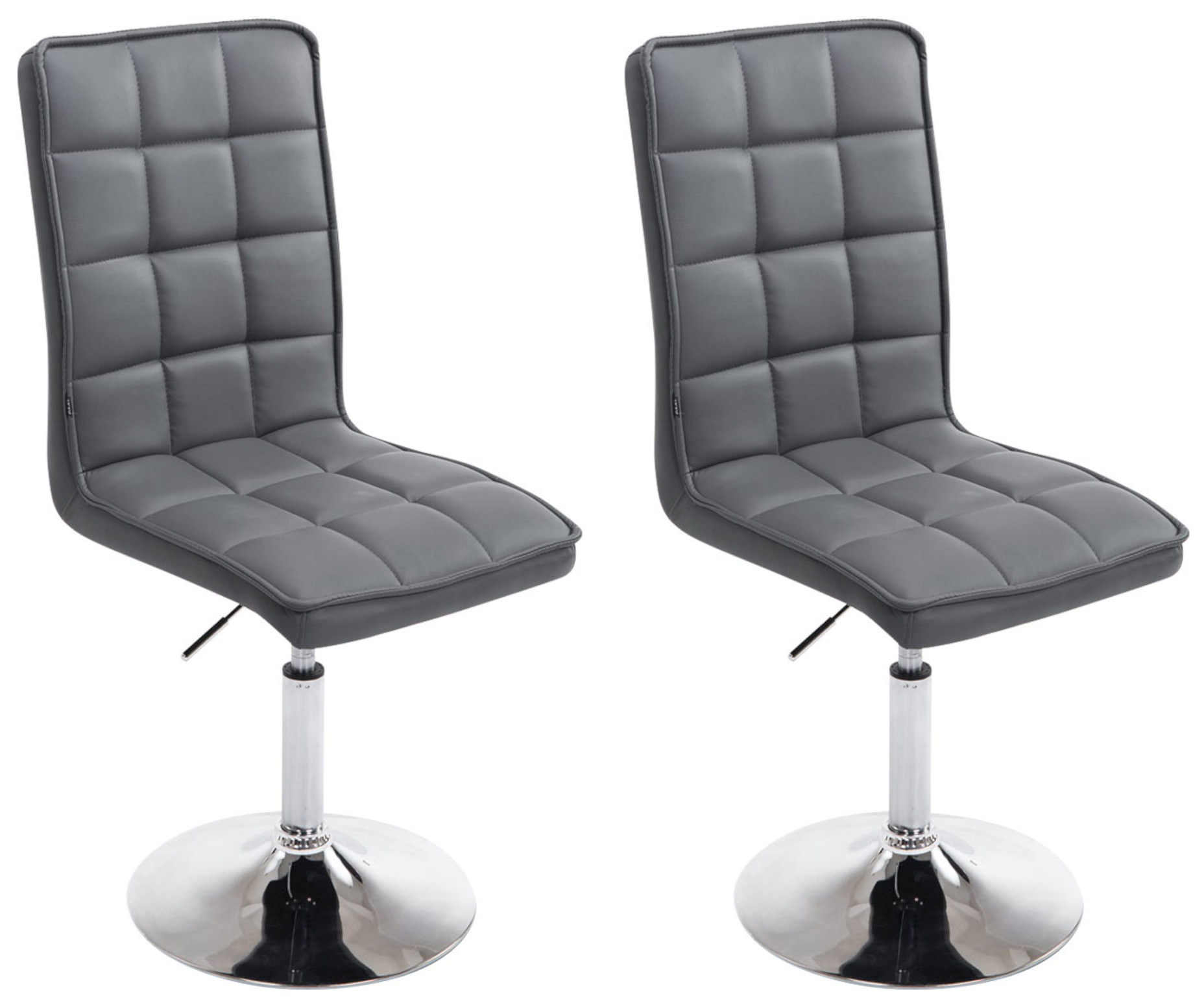 2er Set Esszimmerstühle Peking V2, grau