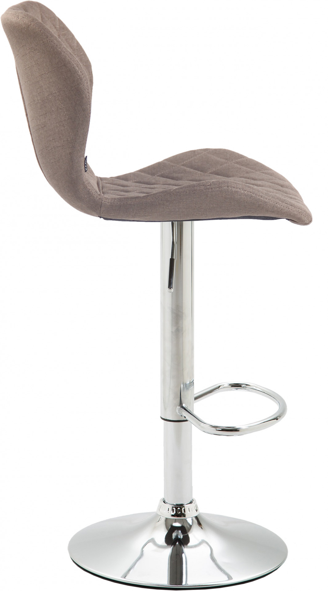 2er Set Barhocker Cork Stoff chrom, taupe