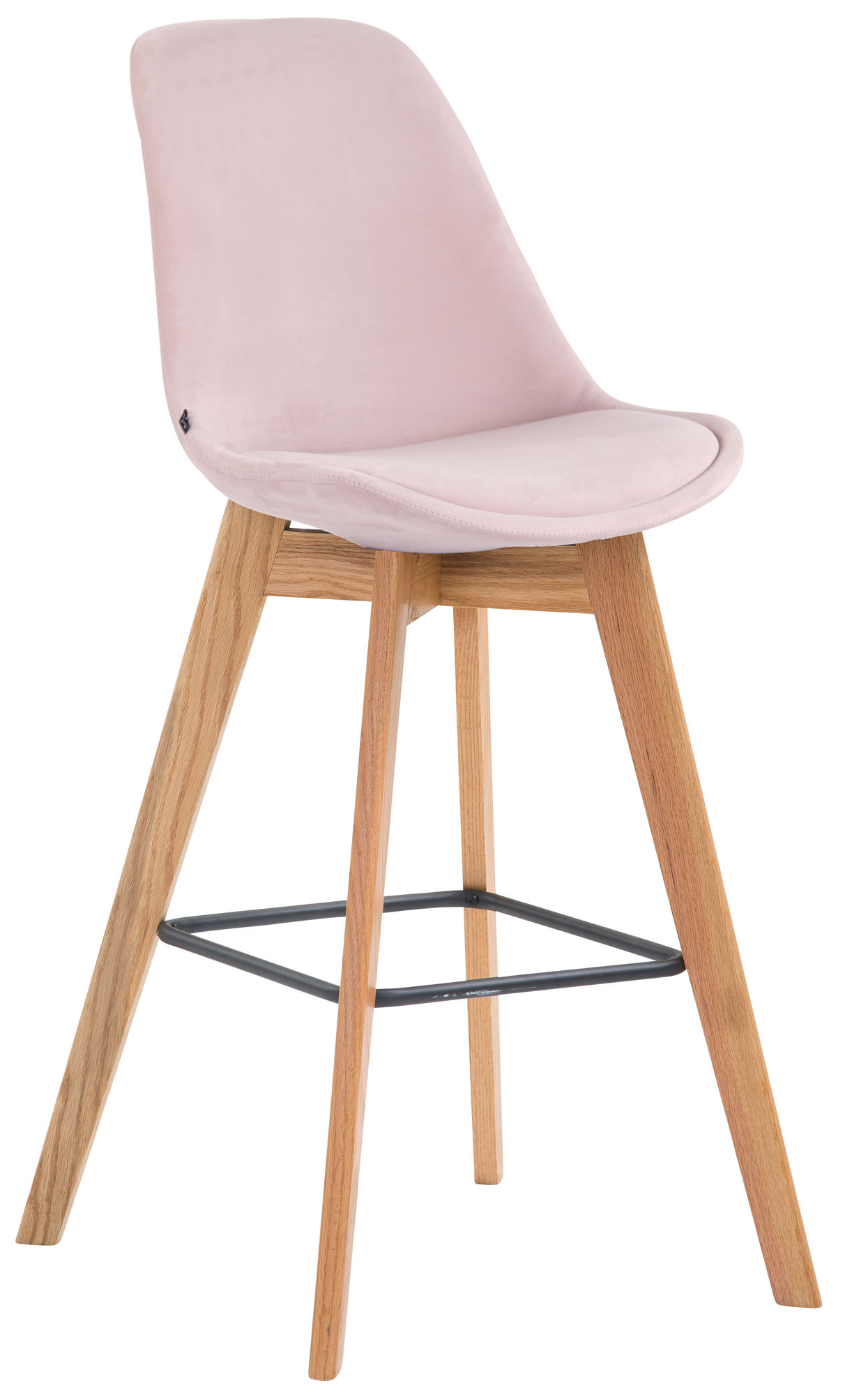 Barhocker Metz Samt natura, pink