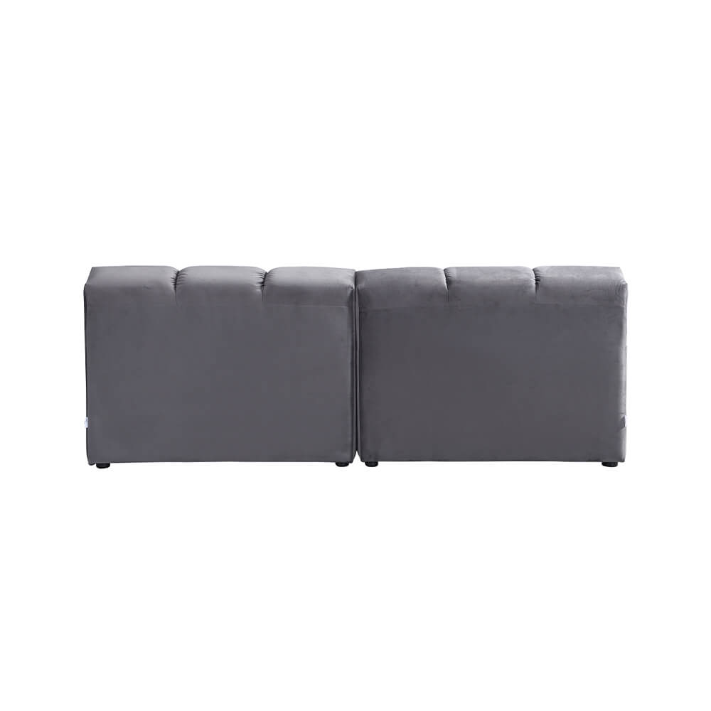 Modulares Sofa ORLENA - Anthrazit 204 x 148 cm