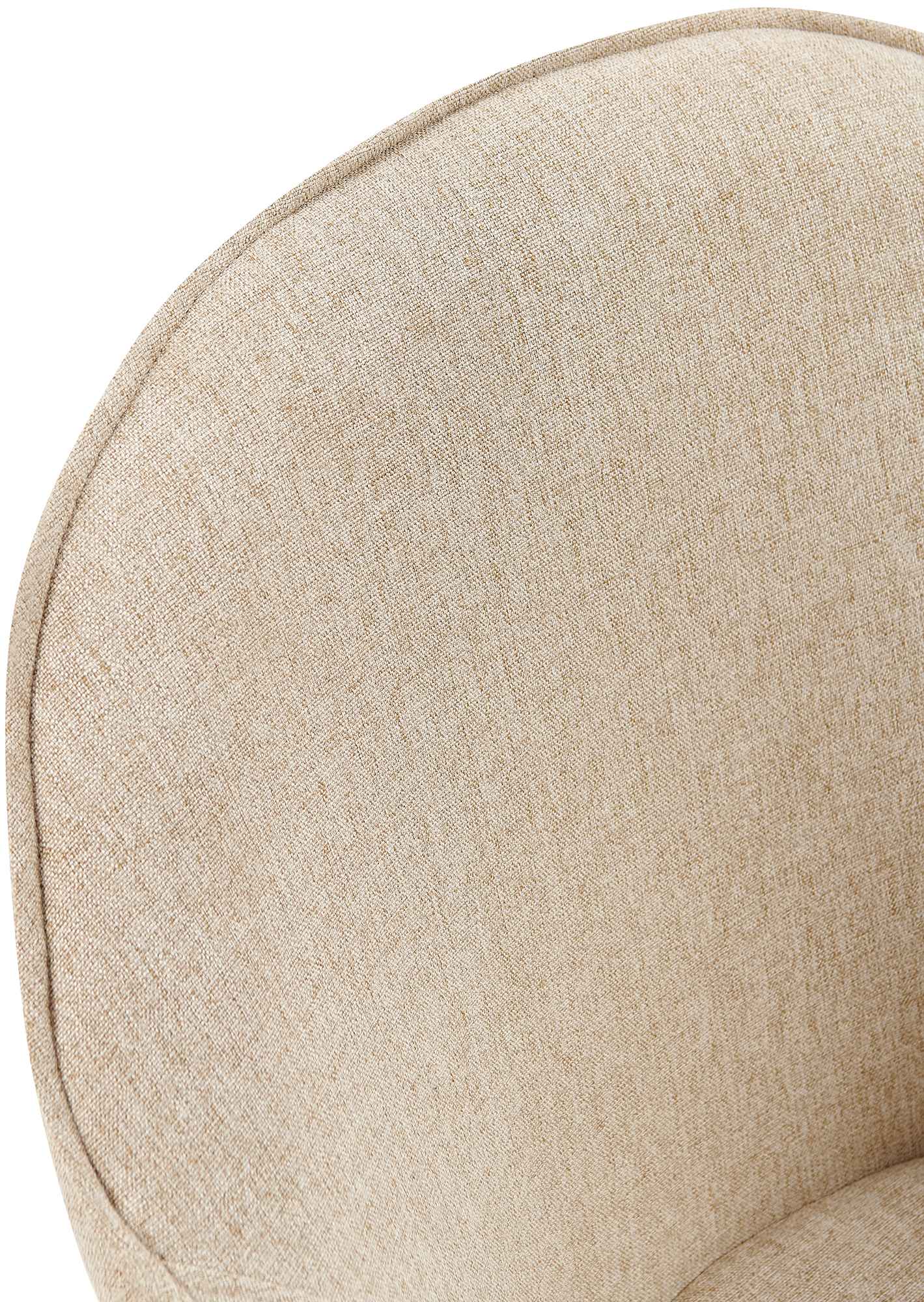 2er Set Esszimmerstühle Boise Stoff, taupe