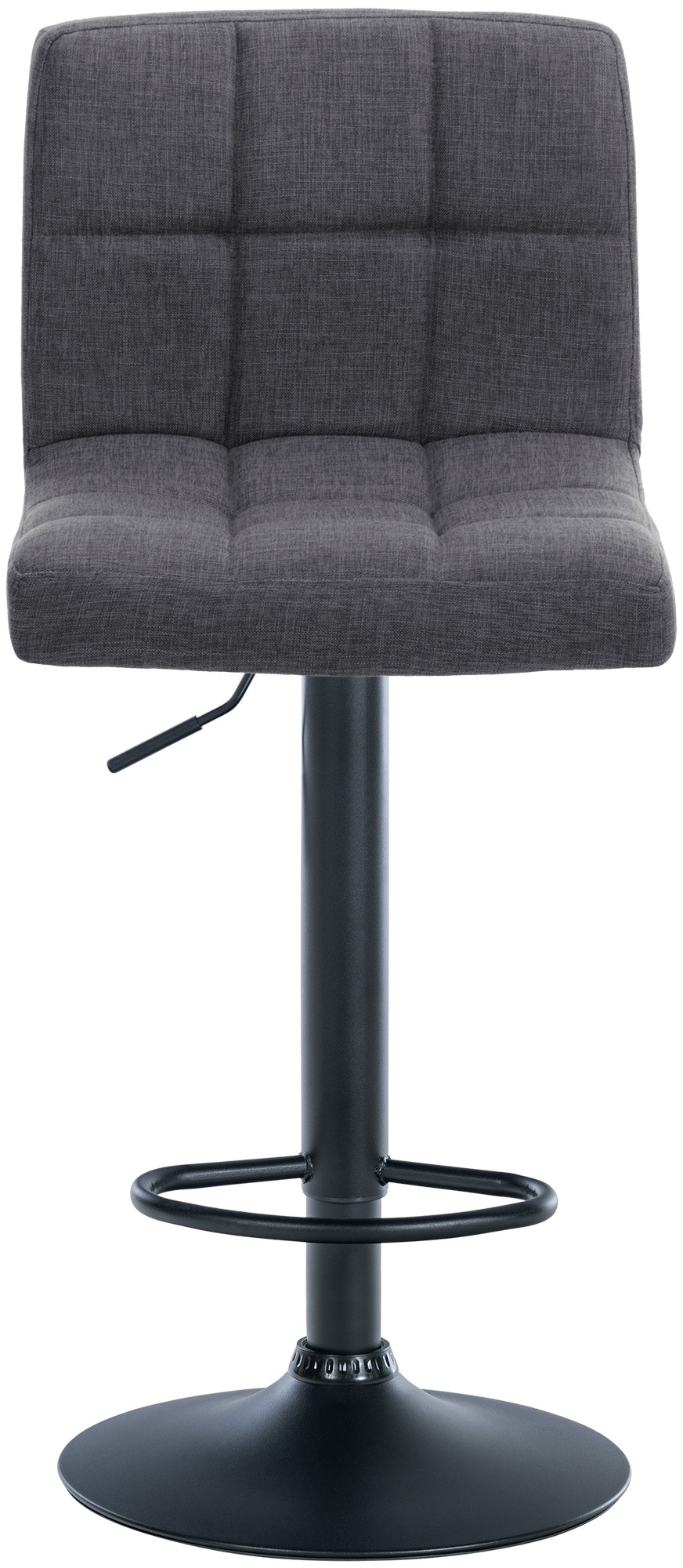 2er Set Barhocker Calma Stoff schwarz, hellgrau