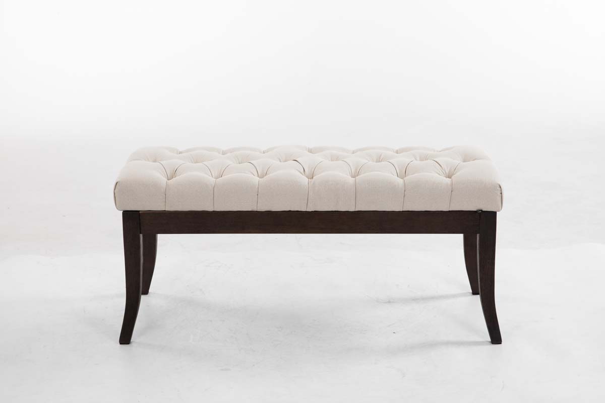 Sitzbank Ramses Stoff antik-dunkel 100, creme