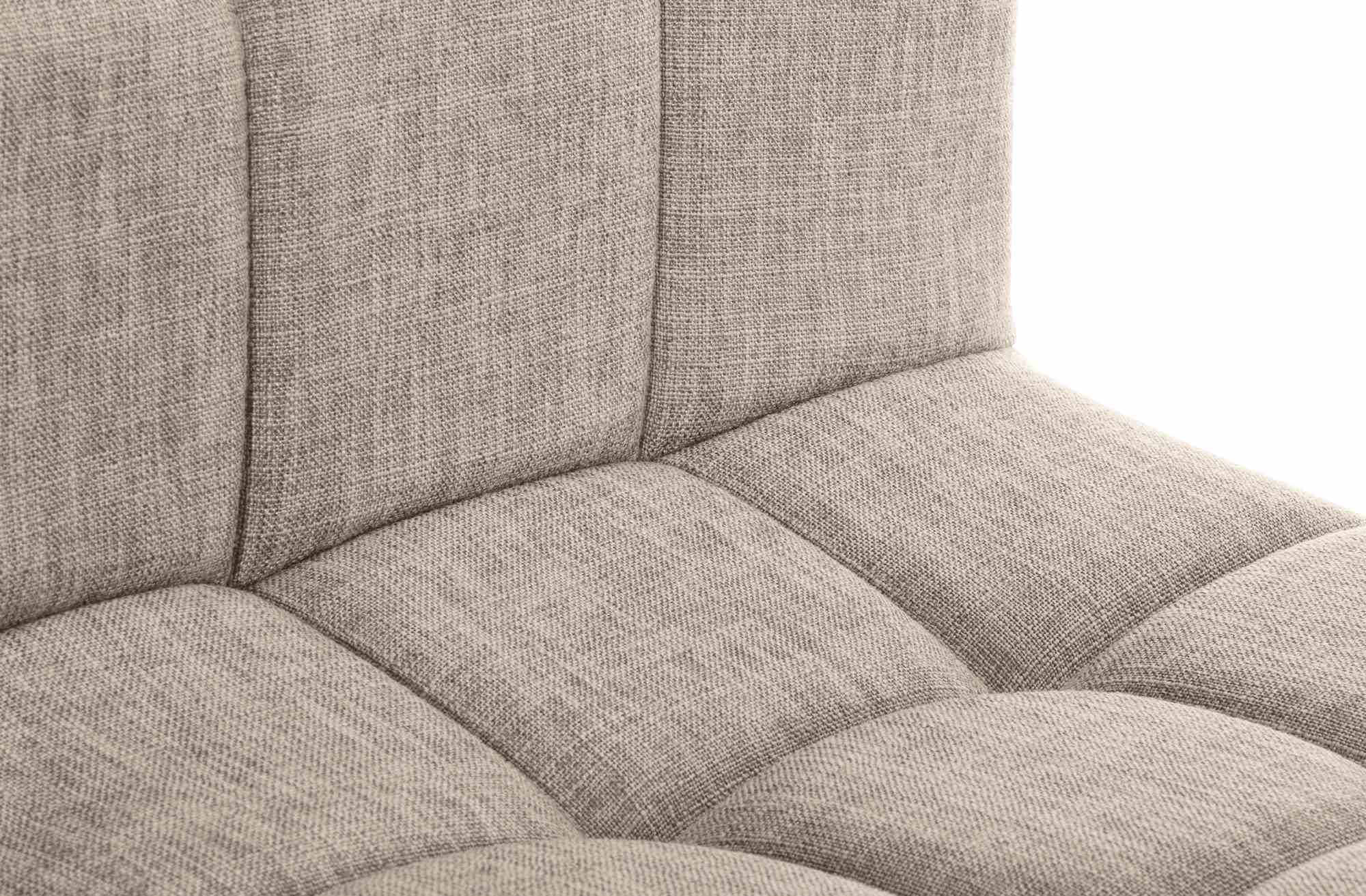 Barhocker Calma Stoff schwarz, creme