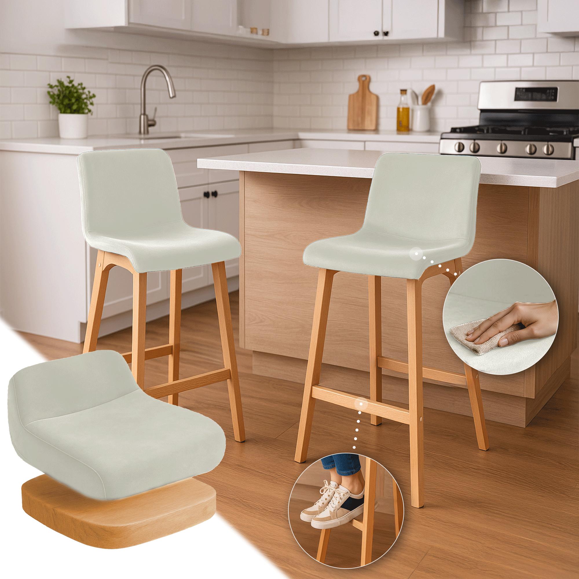 Barhocker Hoover Samt Natura, creme