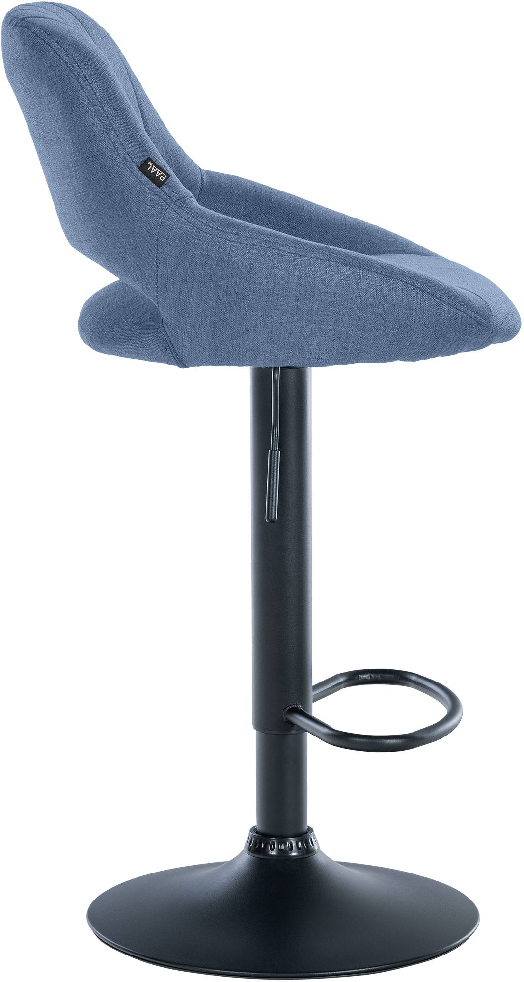 Barhocker Milet Stoff schwarz, blau