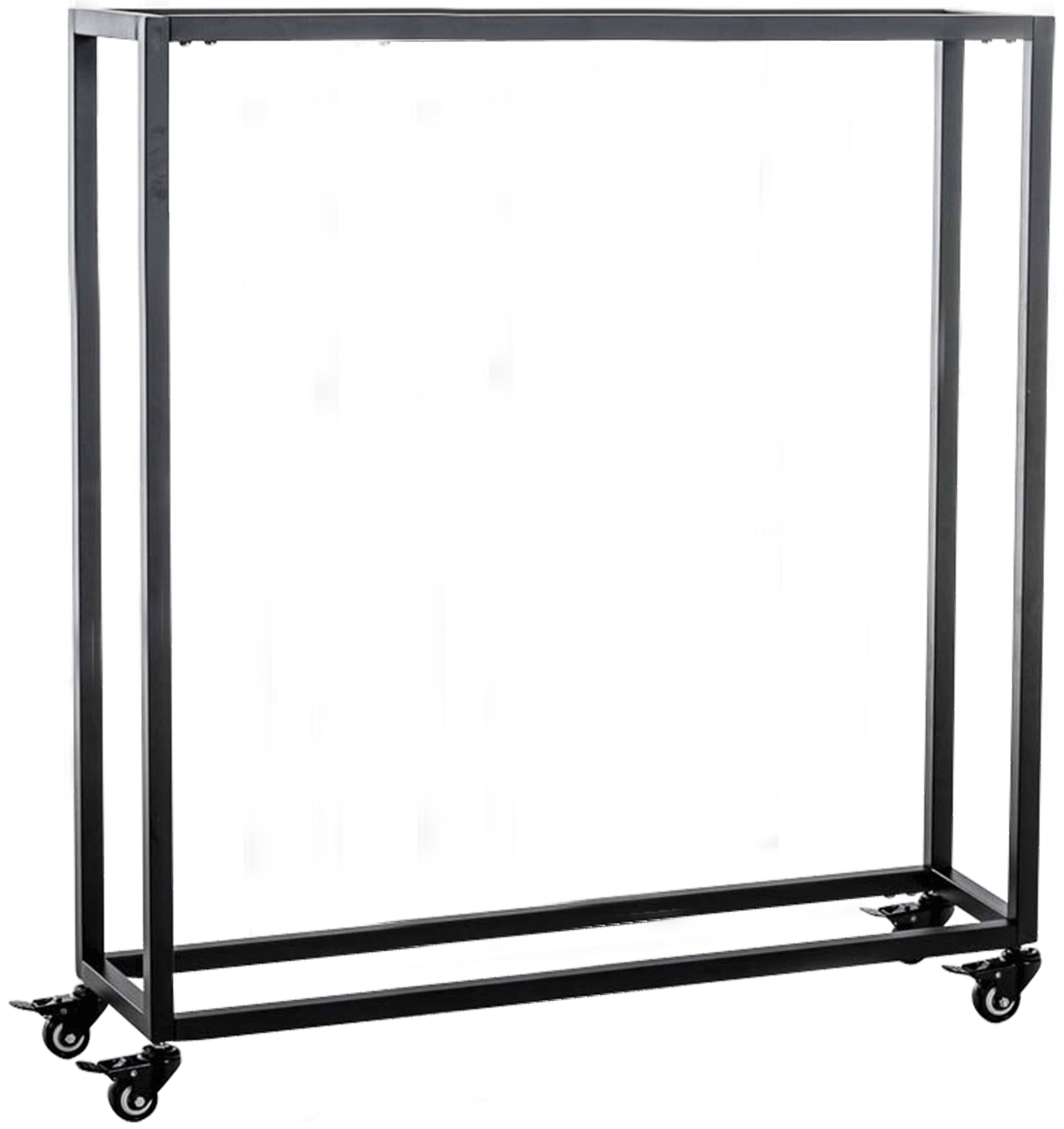 Kaminholzständer Hetta 25x80x100 cm, schwarz
