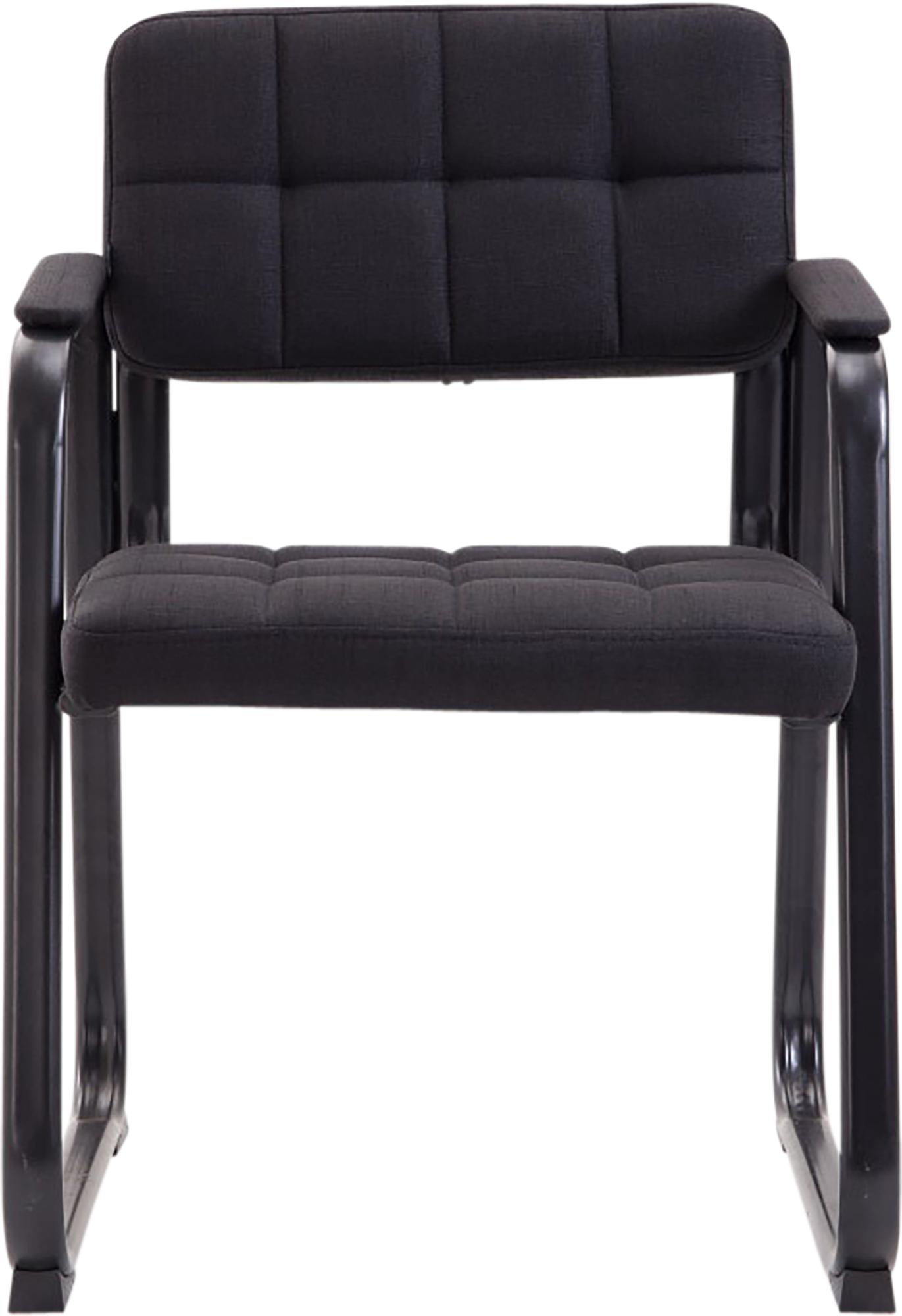 Besucherstuhl Canada B Stoff, schwarz