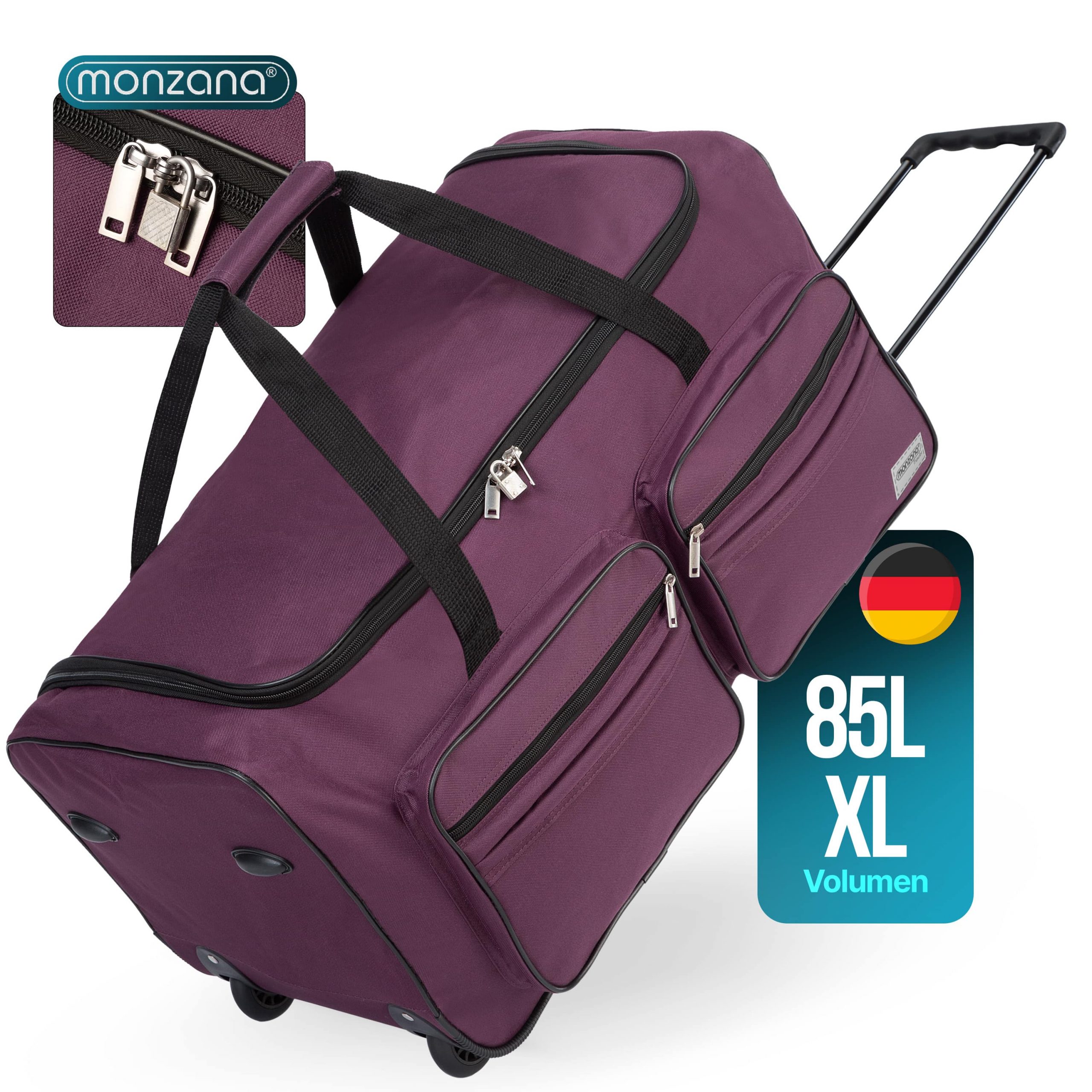 Rollenreisetasche Violett 85L