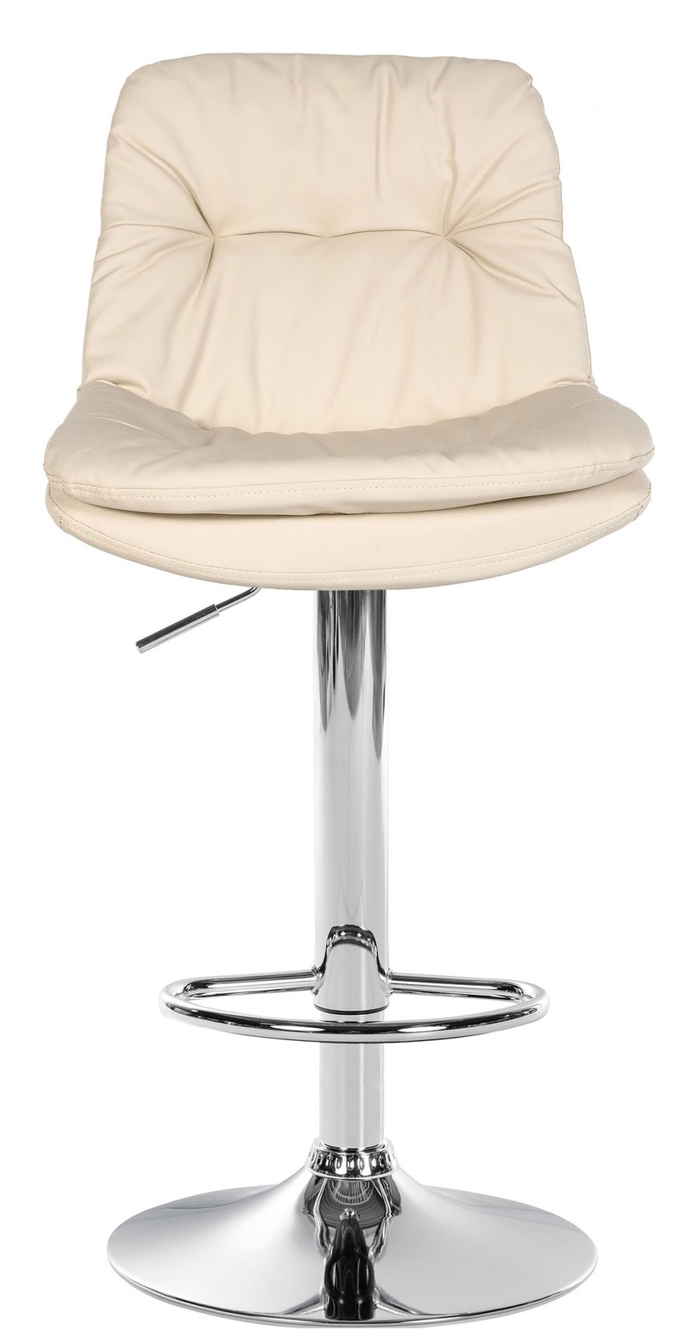 Barhocker Laurel Kunstleder chrom, creme