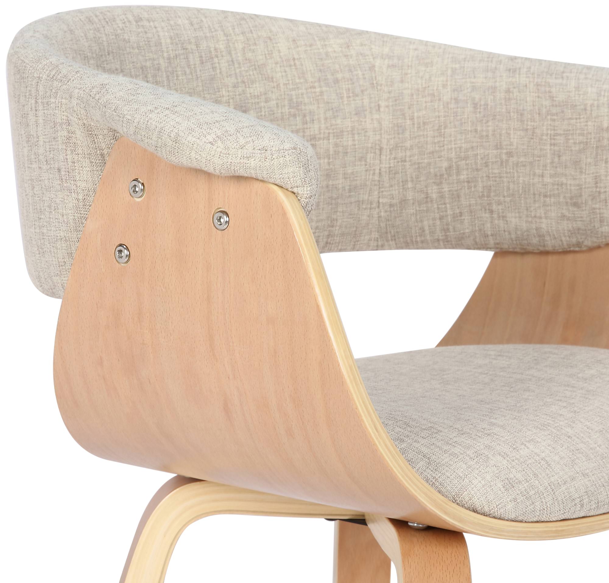Stuhl Bruce Stoff natura, creme