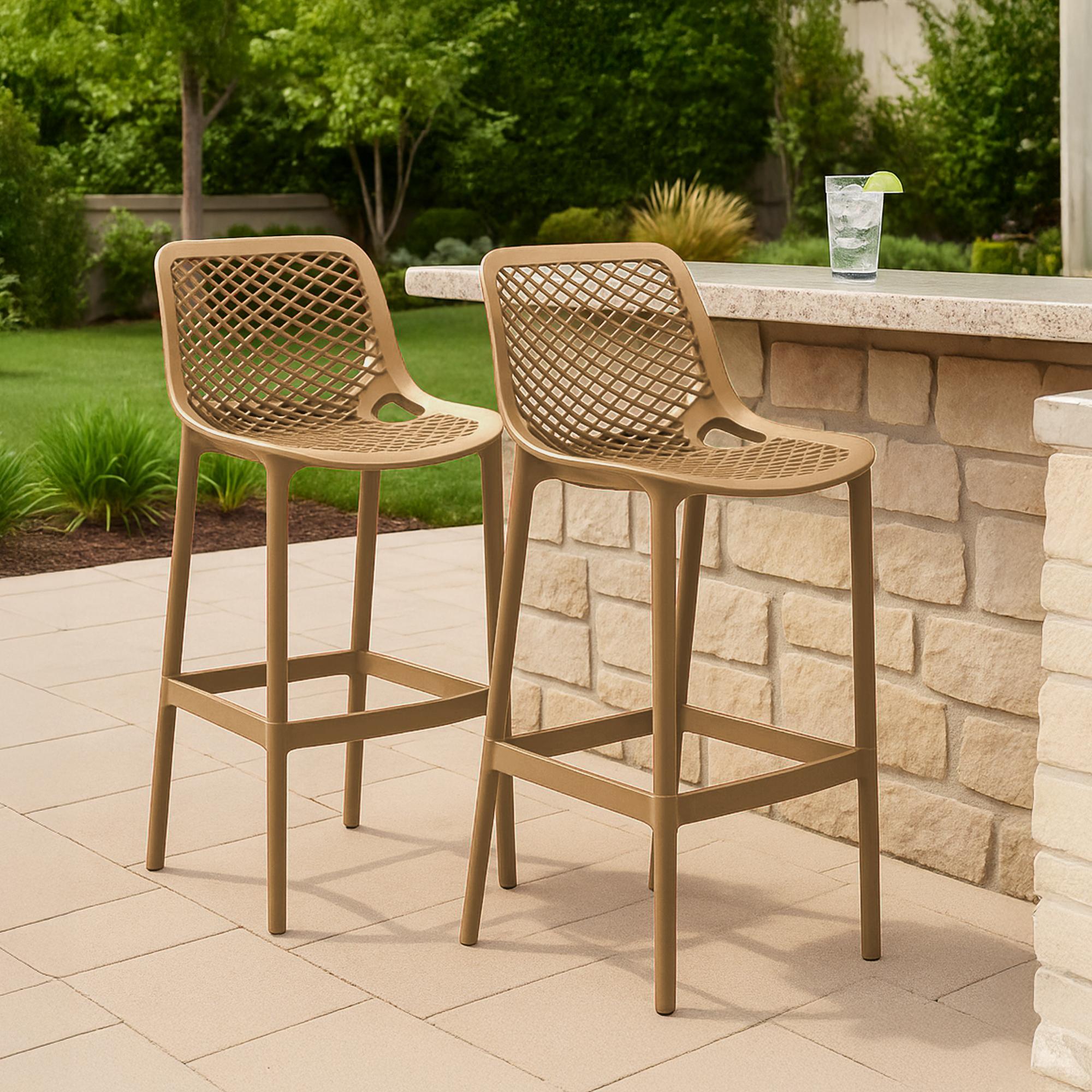 2er Set Barhocker Air, schlamm