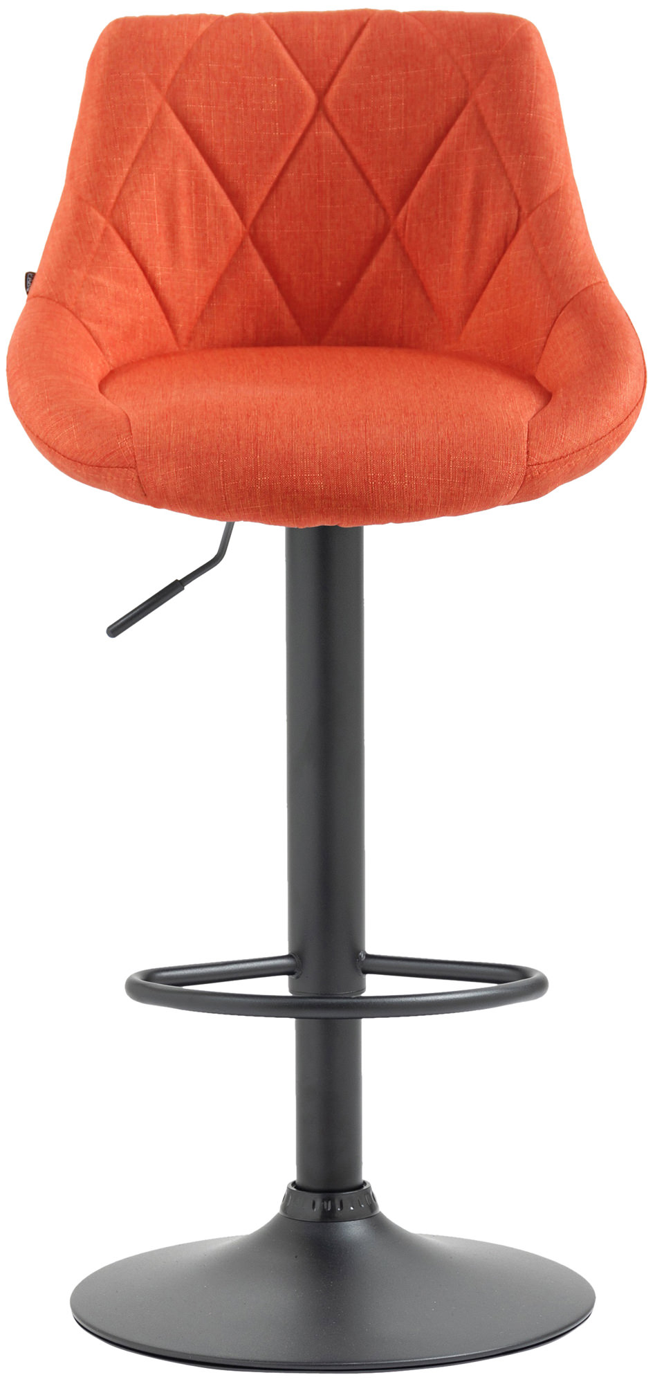 Barhocker Lazio Stoff schwarz, orange