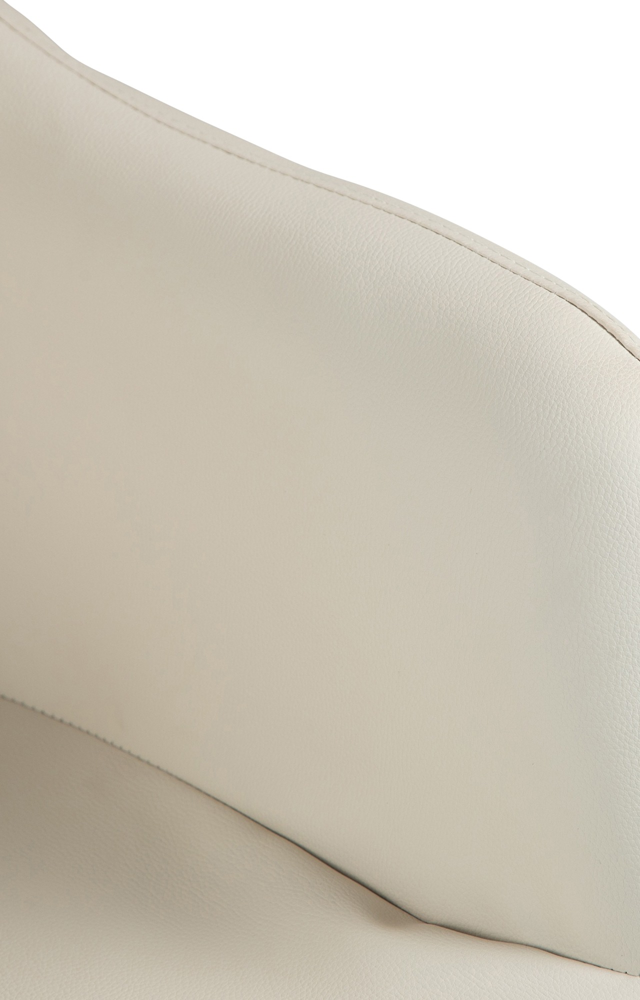 Barhocker Natoma Kunstleder weiß, creme