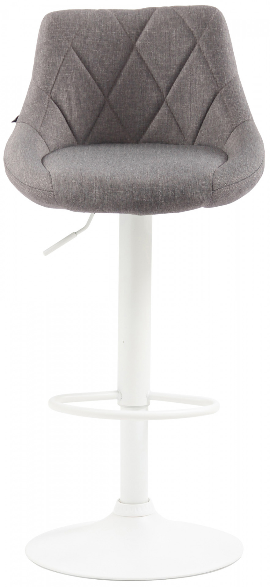 Barhocker Lazio Stoff weiß, grau