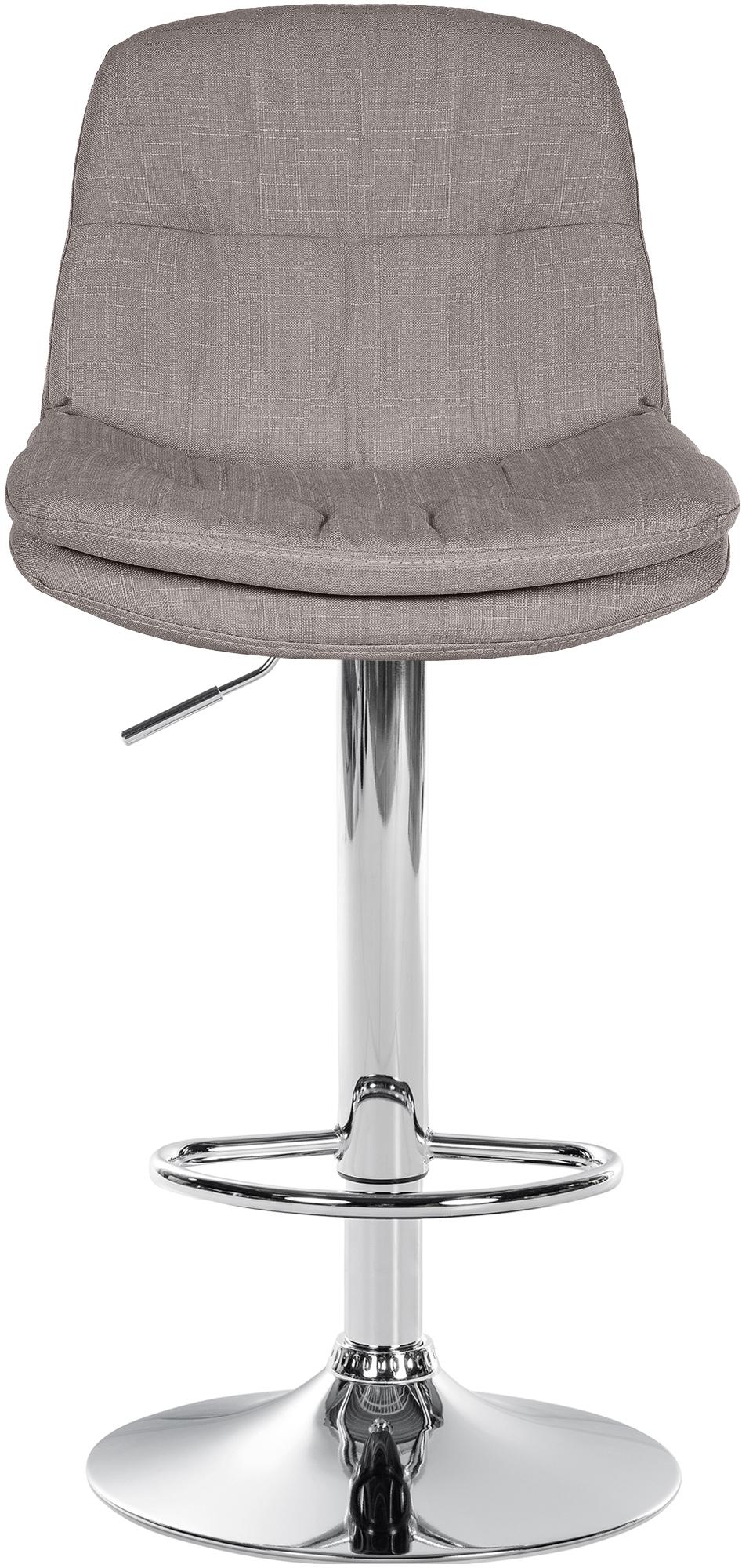 Barhocker Laurel Stoff chrom, grau