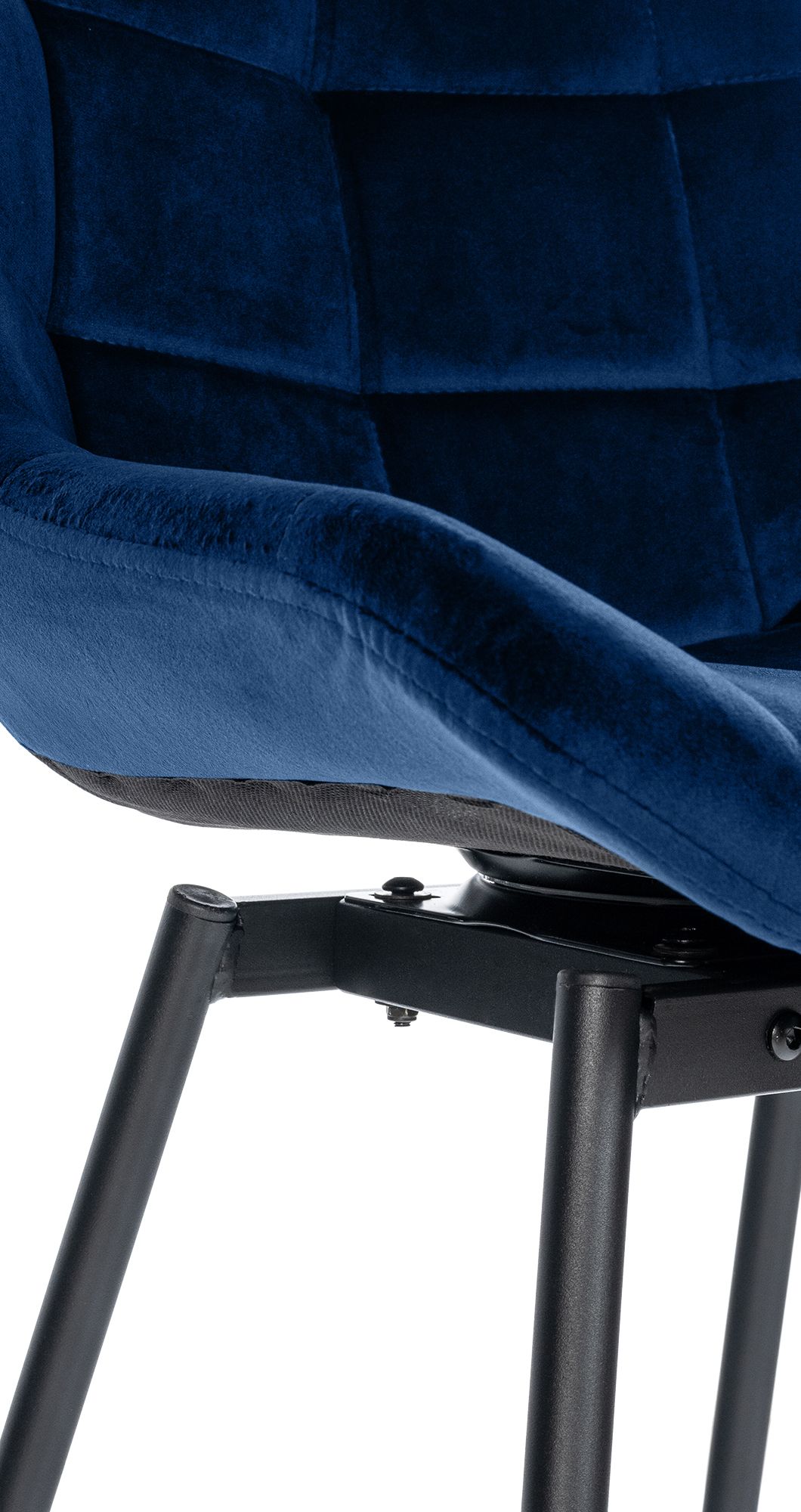 Barhocker Weston Schwenkbar Samt, blau