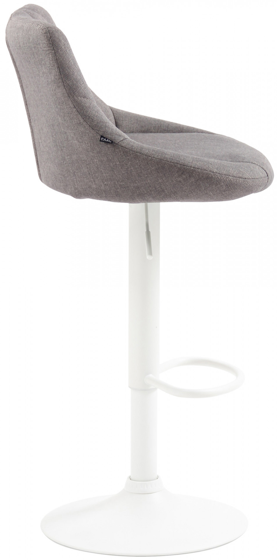Barhocker Lazio Stoff weiß, grau