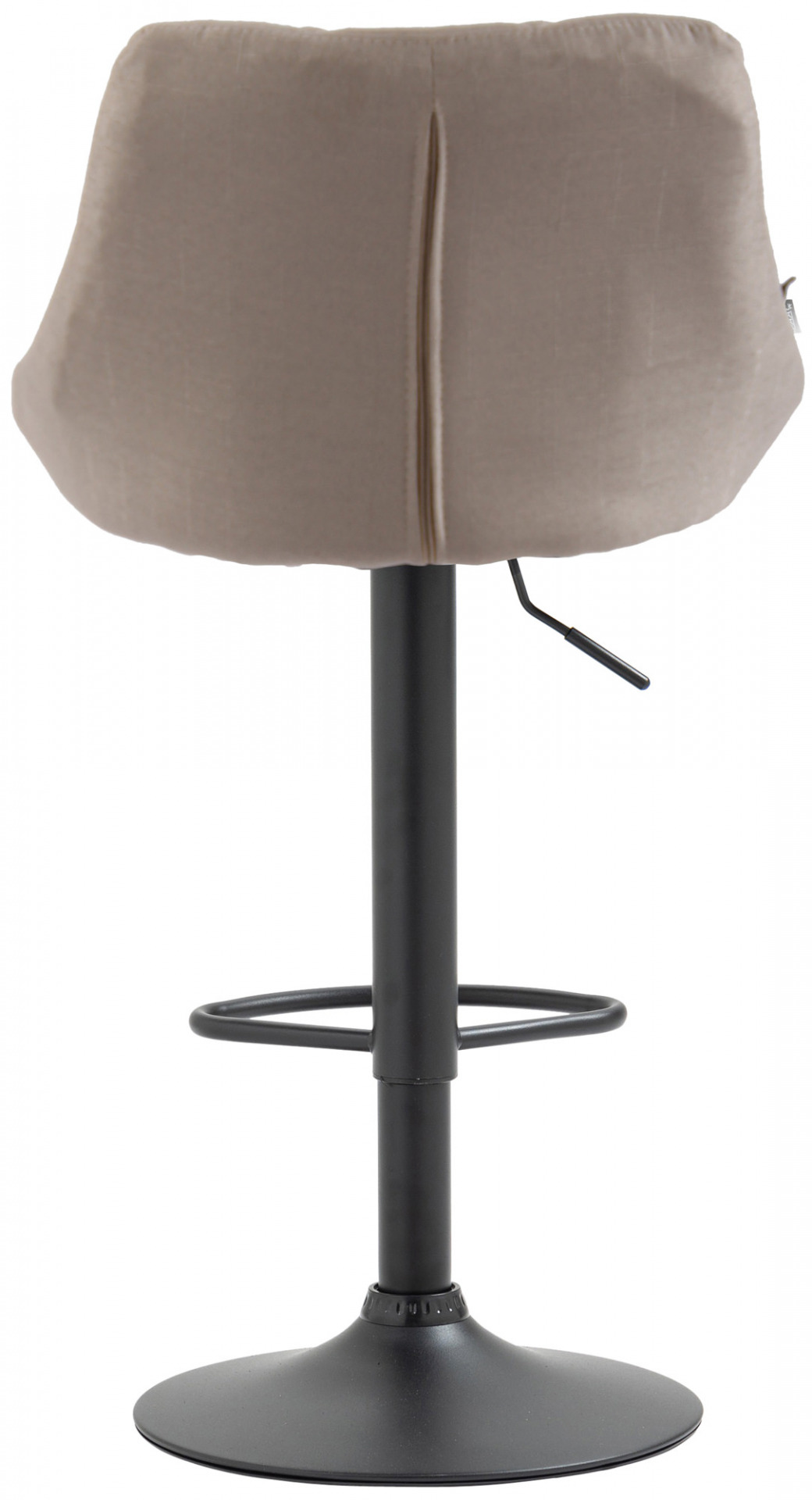 Barhocker Lazio Stoff schwarz, creme