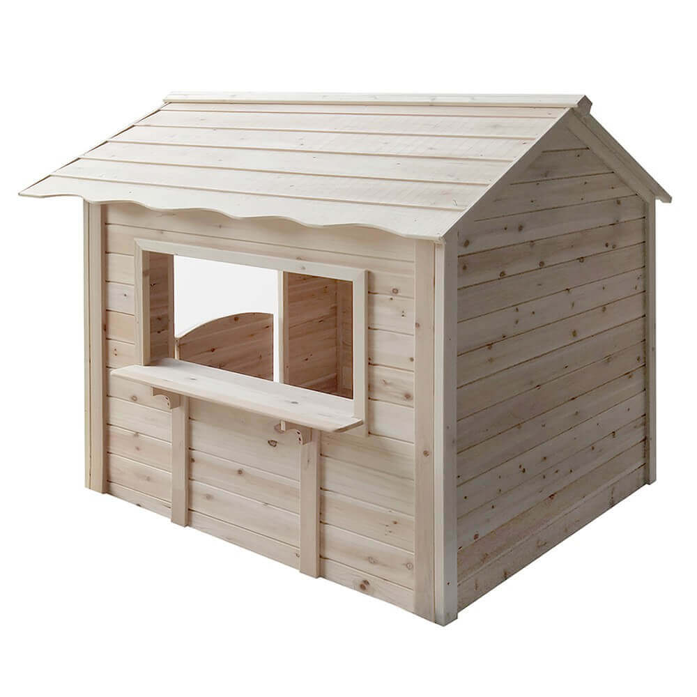 Spielhaus DER GROSSE PALAST - 106 x 111 cm Natur ohne Bank