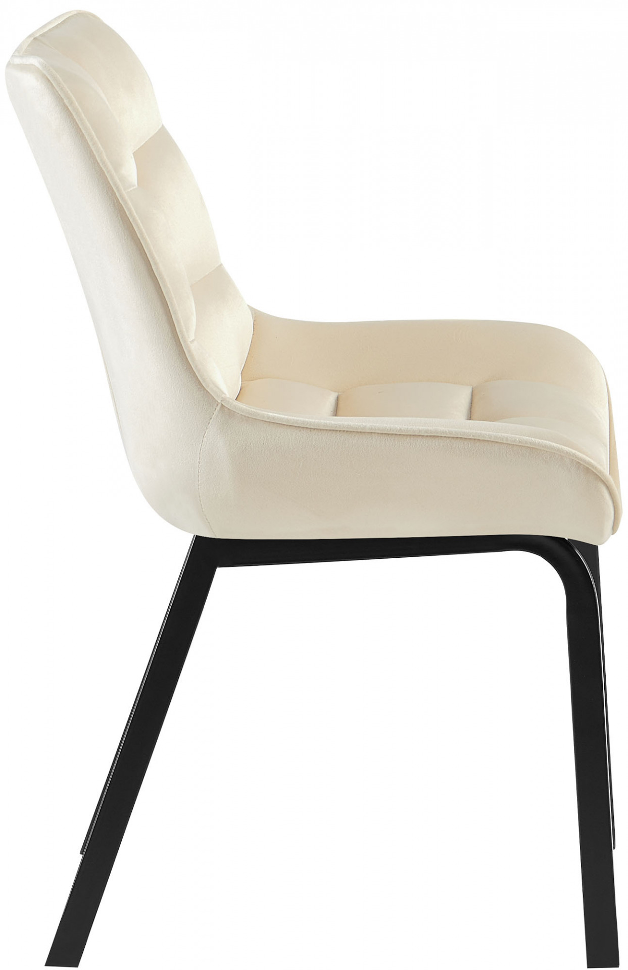 Stuhl Saranda Samt, creme