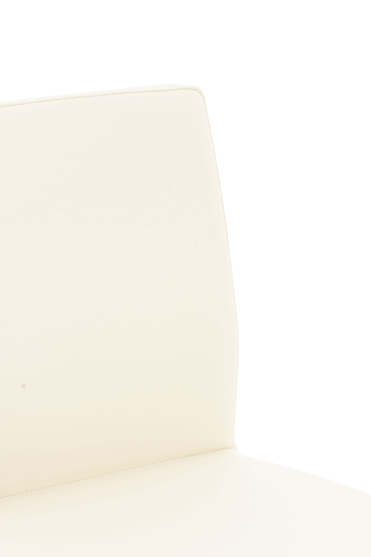 2er Set Barhocker Cadiz Kunstleder edelstahl, creme