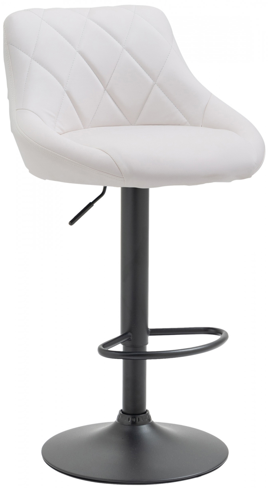 Barhocker Lazio Kunstleder schwarz, weiß
