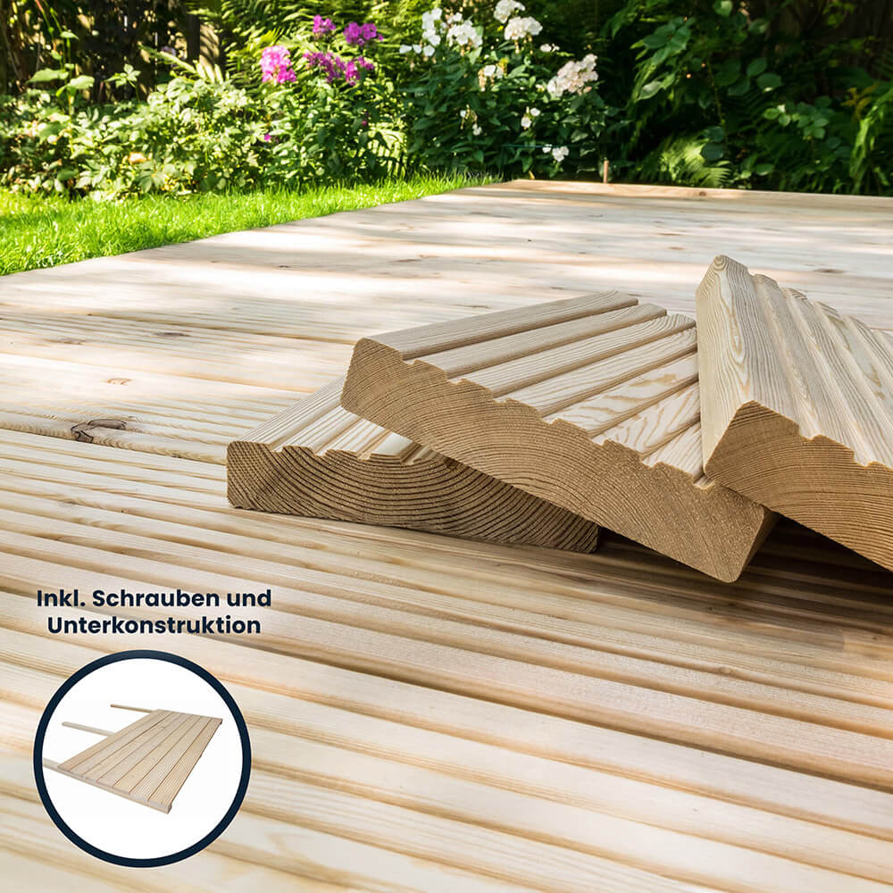 Terrassendielen Lärche Holz ARIS - 30m²