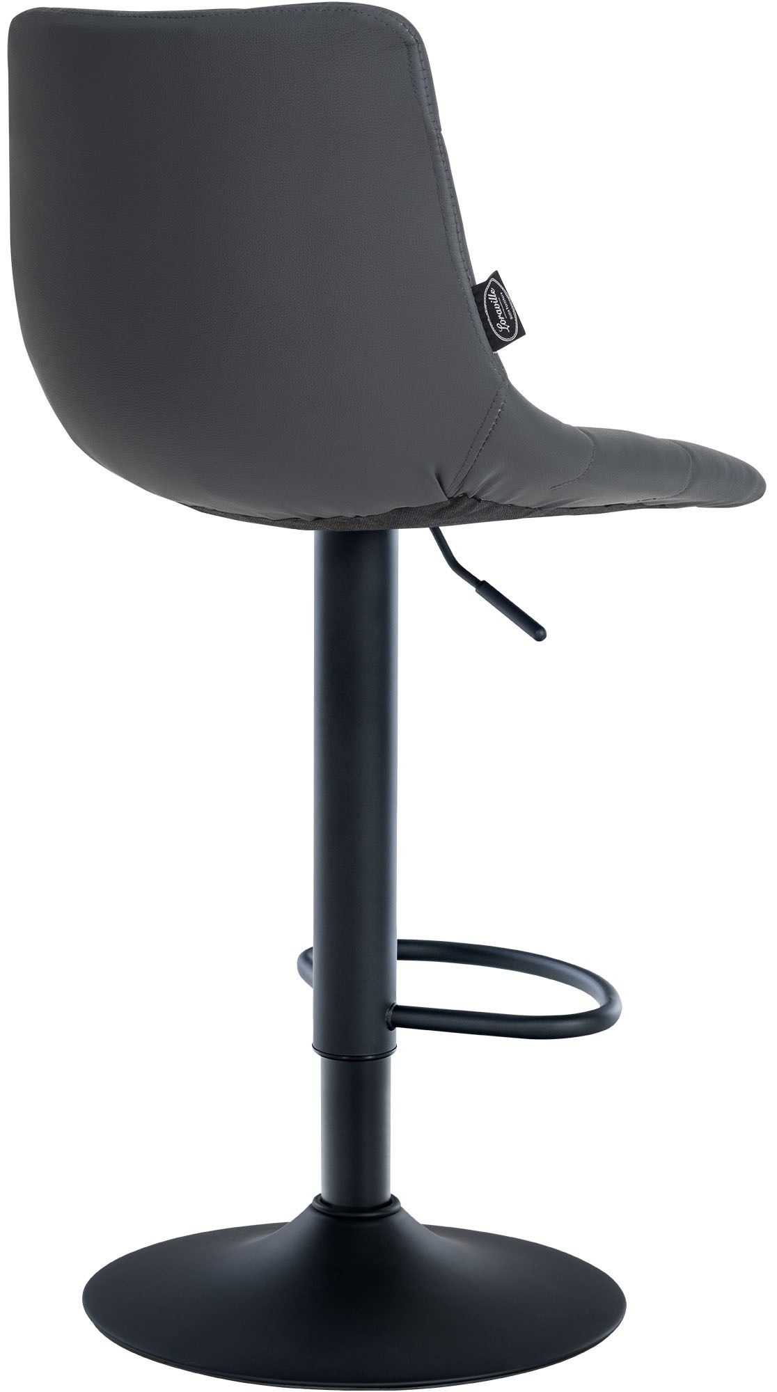 2er Set Barhocker Jerry Kunstleder schwarz, grau