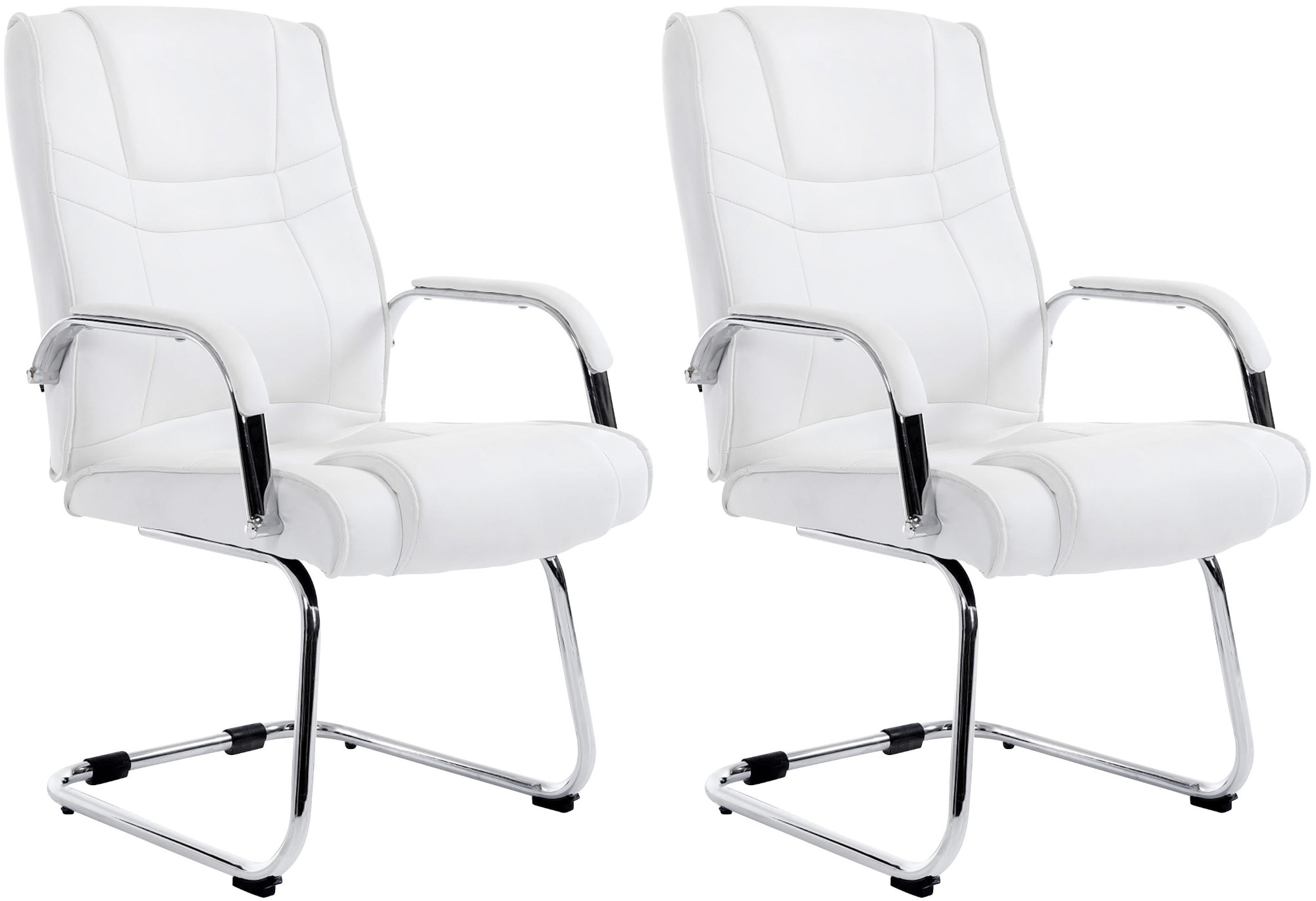 2er Set Stühle Attila, weiß