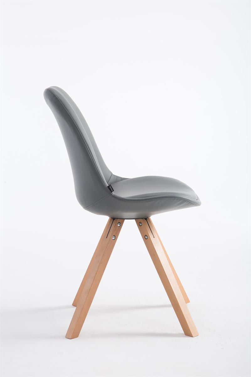 Besucherstuhl Laval Natura Square, grau