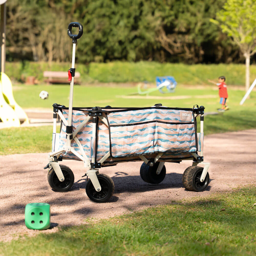 Bollerwagen faltbar JOLA - Beige/Blau