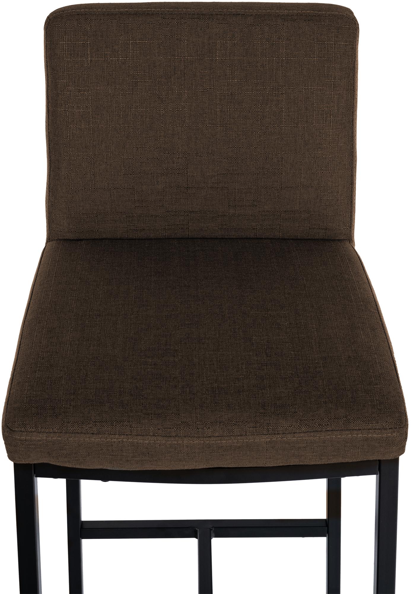 2er Set Barhocker Freeport Stoff B, braun