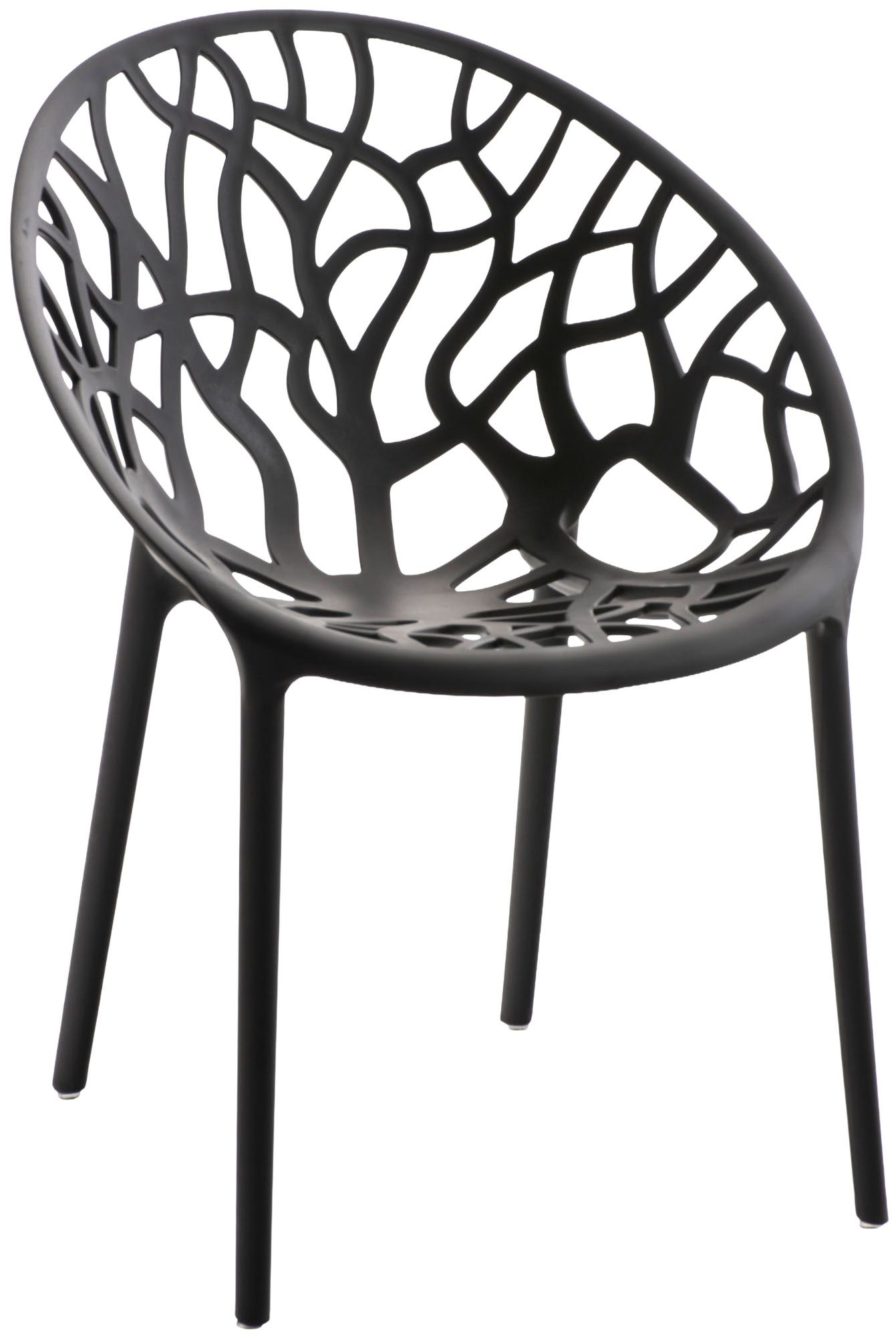 Gartenmöbel-Set Lumera mit 2 Stühlen, schwarz