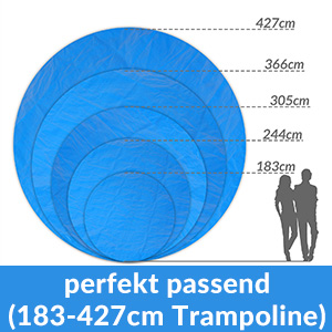 Abdeckung Trampolin Blau Ø183cm