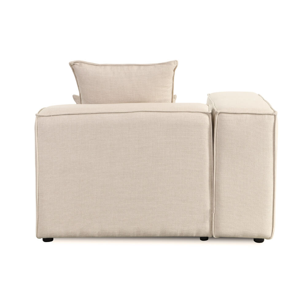 Modulares Sofa Linkes Ecksofa VERONA - 120 x 70 cm Beige