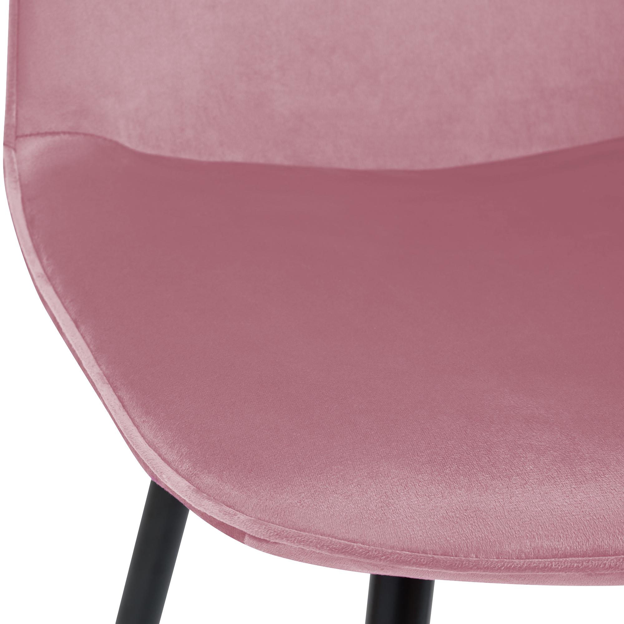Esszimmerstuhl Maryam Samt, rosa