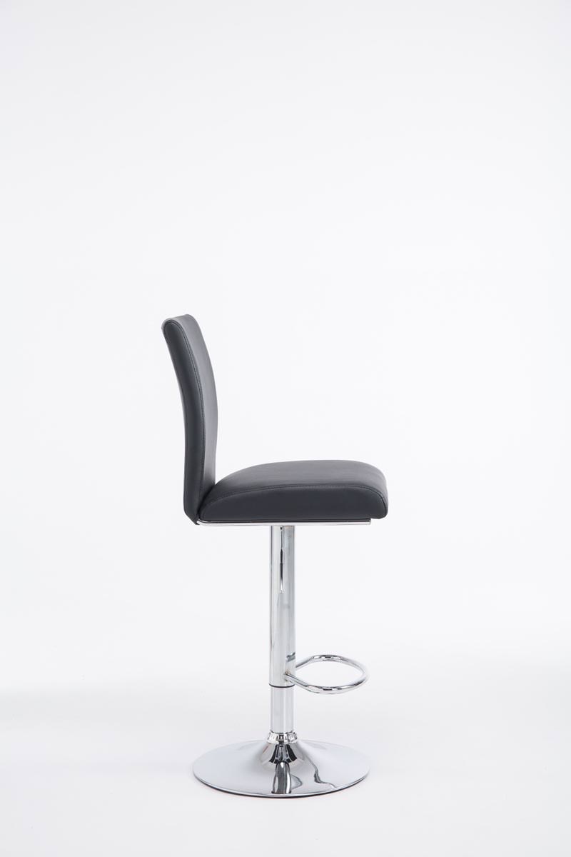 2er Set Barhocker Köln Kunstleder chrom, schwarz
