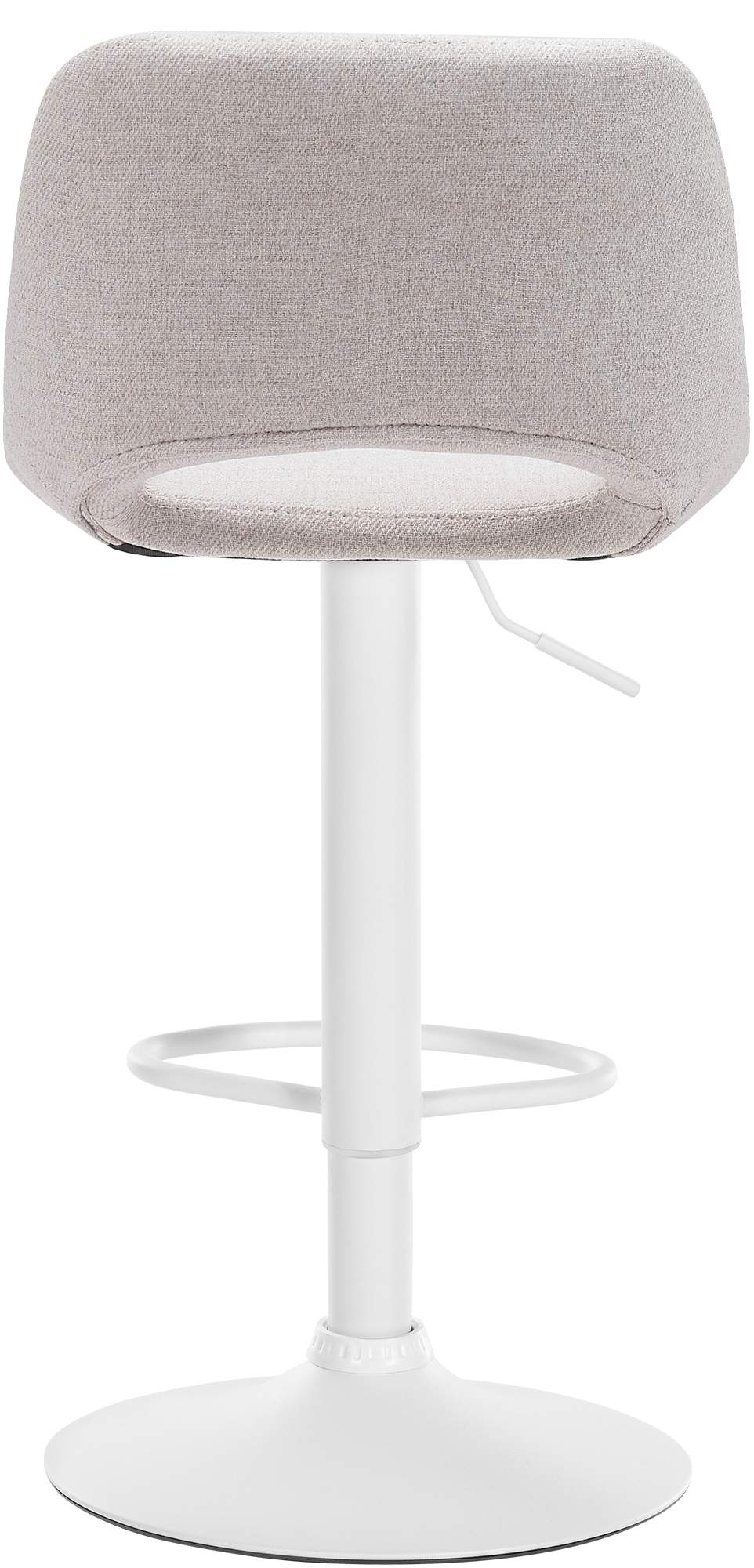 2er Set Barhocker Camden Stoff weiß, creme