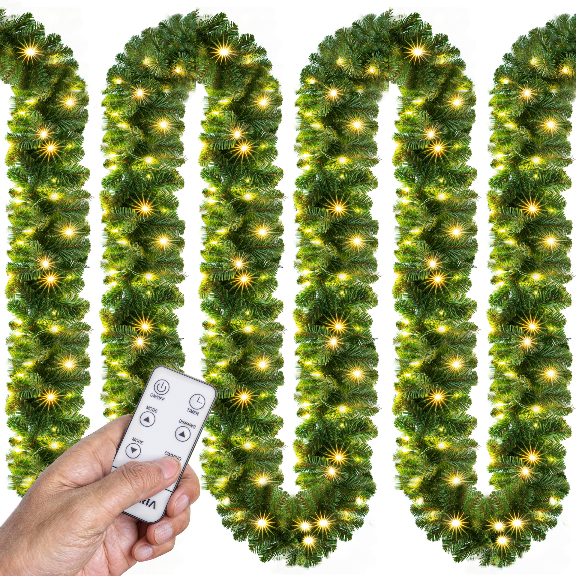 Weihnachtsgirlande 5m inkl Fernbedienung