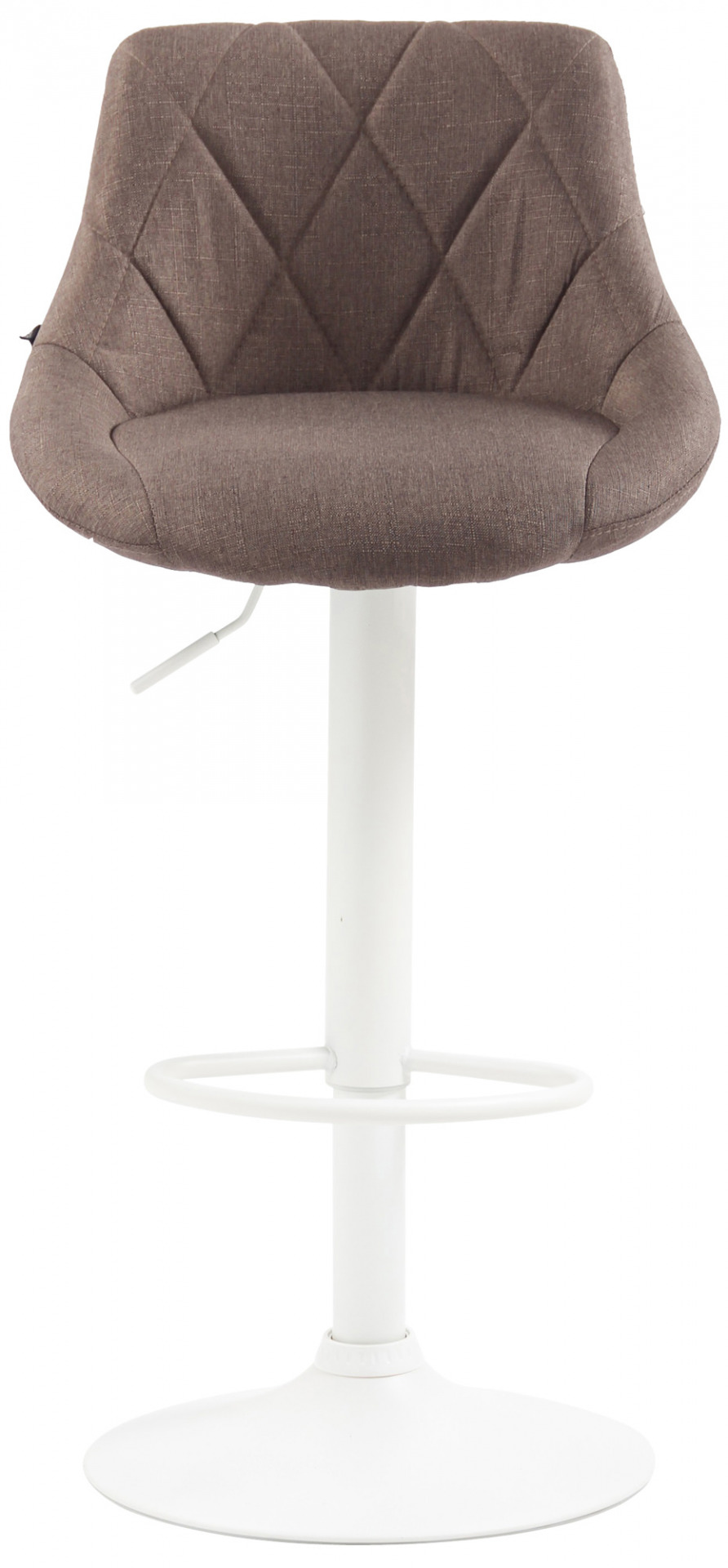 Barhocker Lazio Stoff weiß, taupe