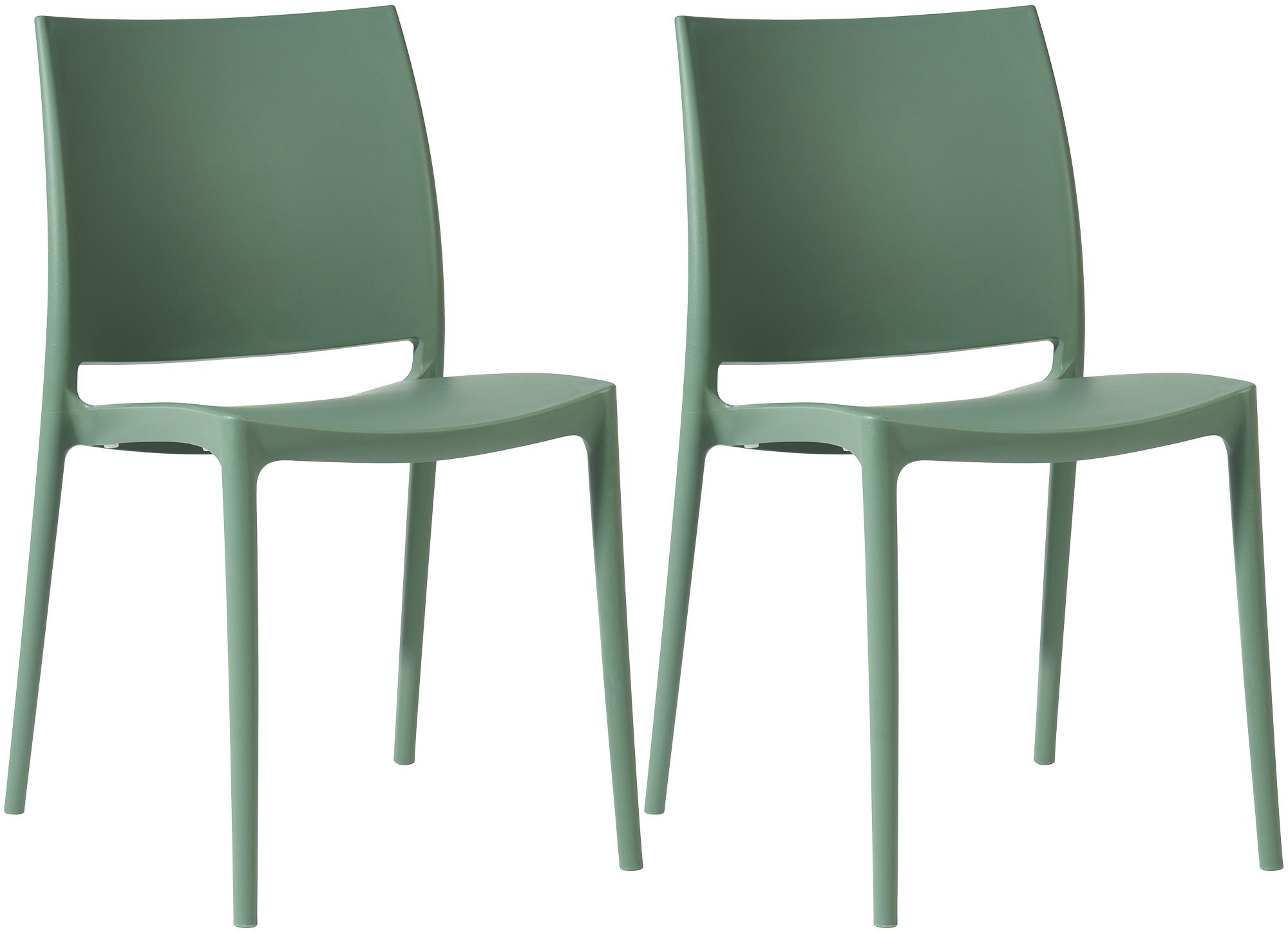 2er Set Stuhl Meton, oliv