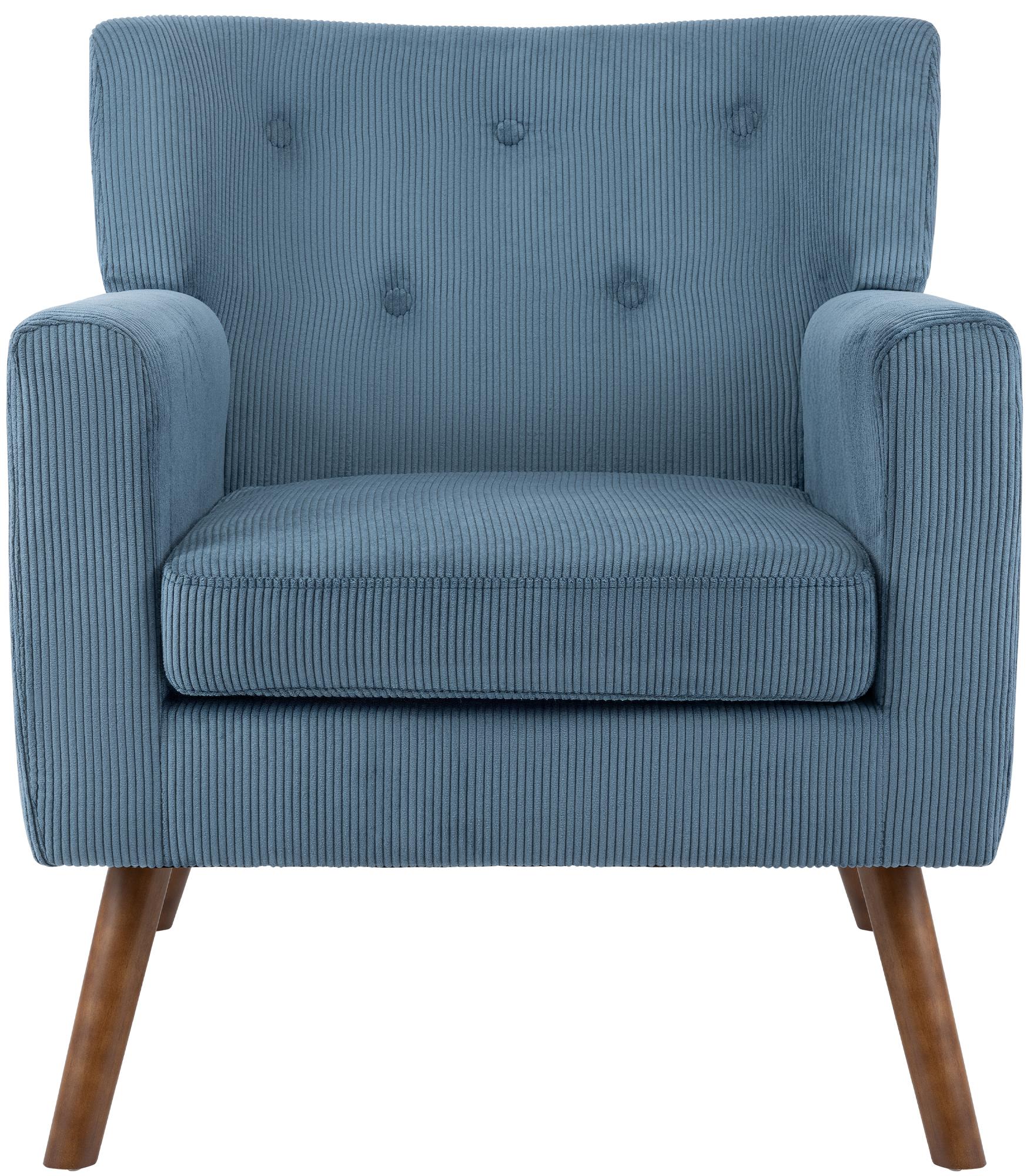 Sessel Kioni Cord, blau