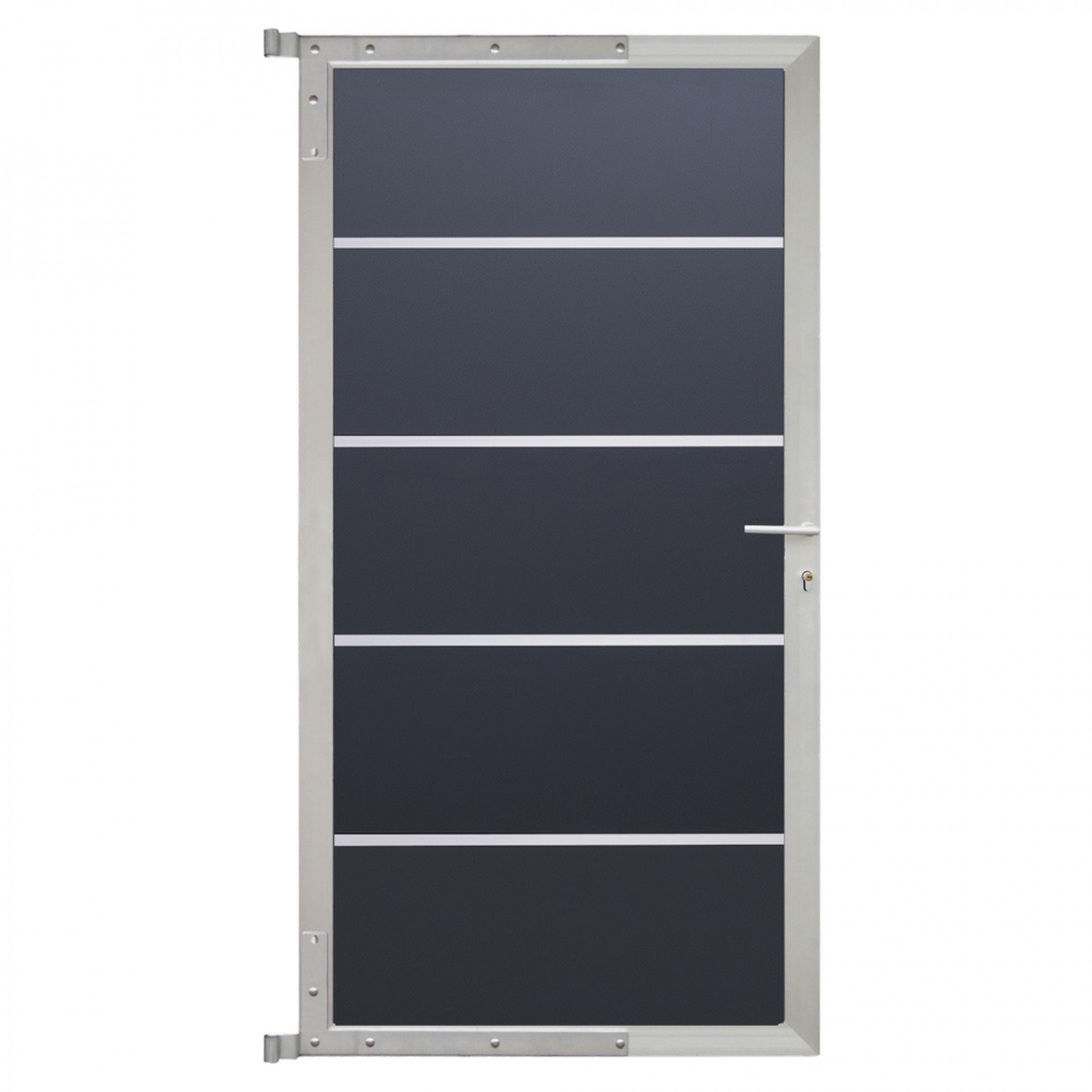 FARÖ-Tor-Komplettset, 90 x 173 cm, anthrazit/silber