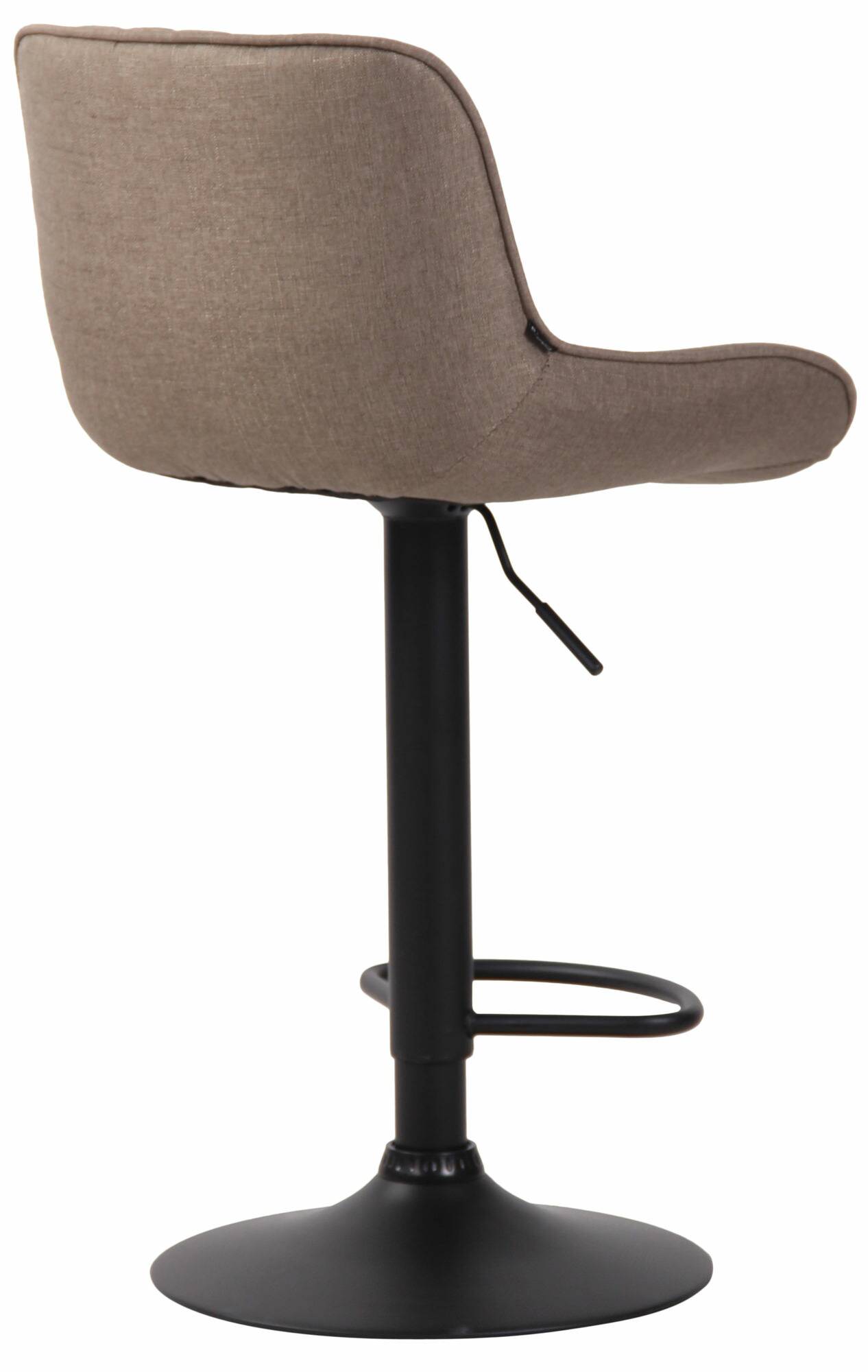2er Set Barhocker Lentini Stoff schwarz, taupe