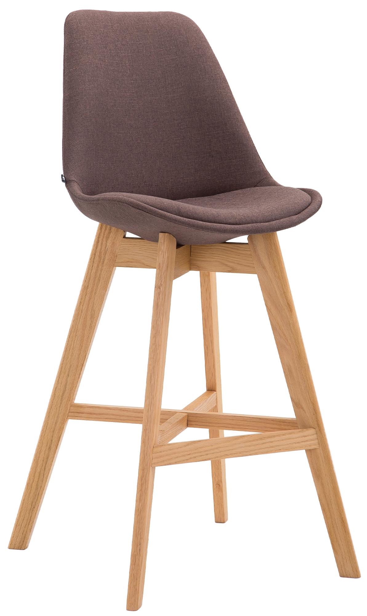 Barhocker Cannes Stoff Natura, braun