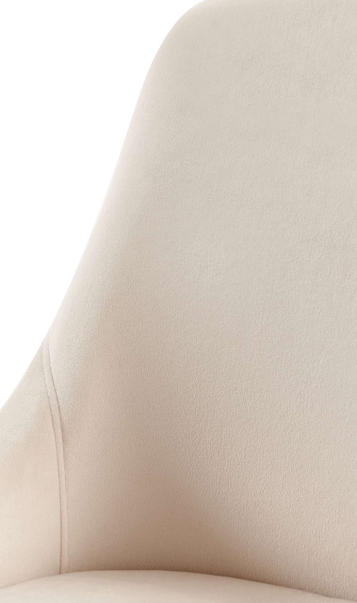 Esszimmerstuhl Elmira Samt gold, creme