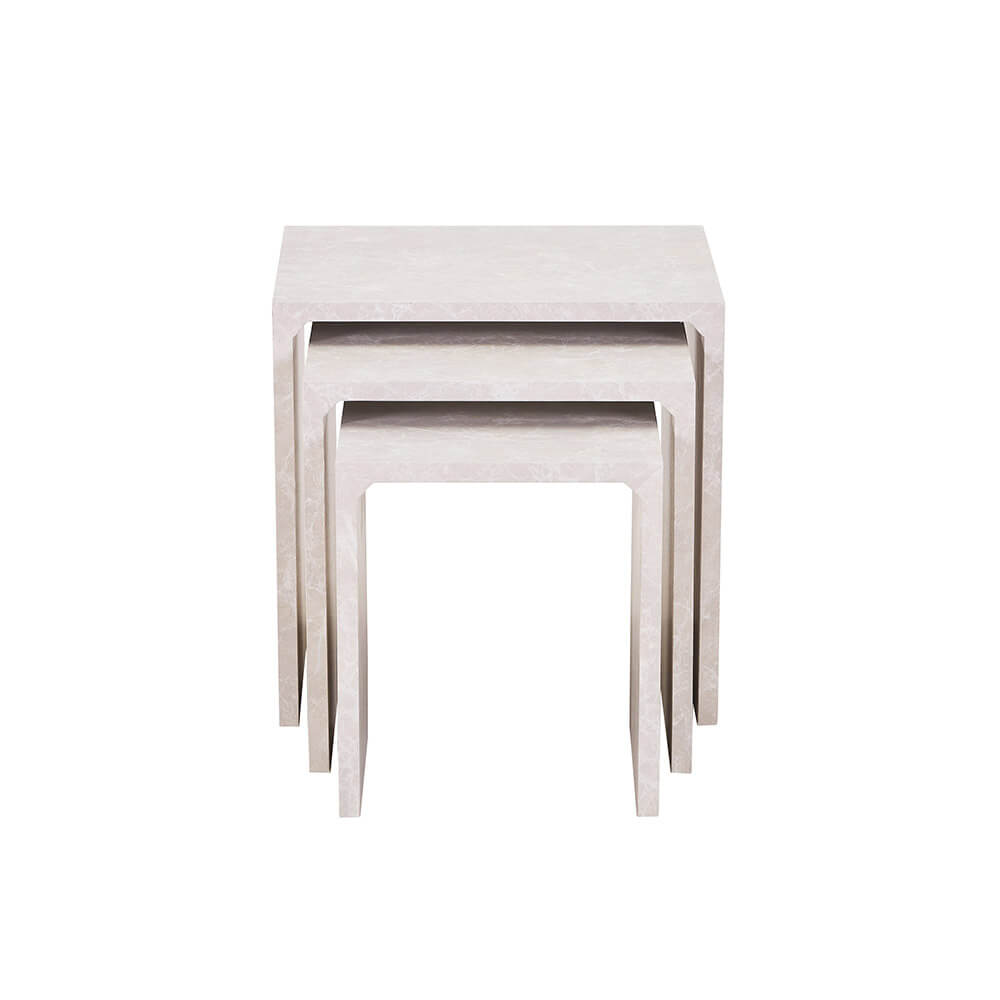 Beistelltisch IRIMA – 3er SetMarmor Beige
