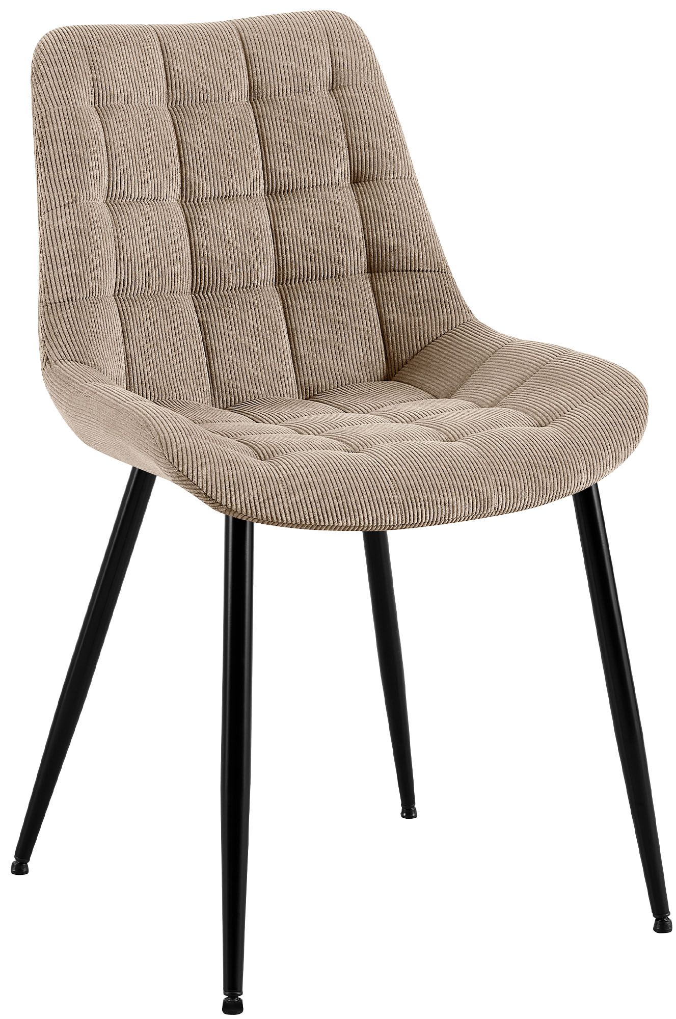 Esszimmerstuhl Sardna Cord, taupe