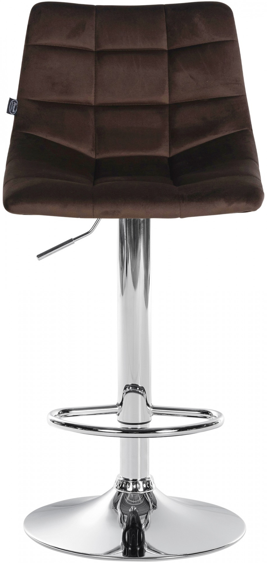 Barhocker Jerry Samt chrom, braun